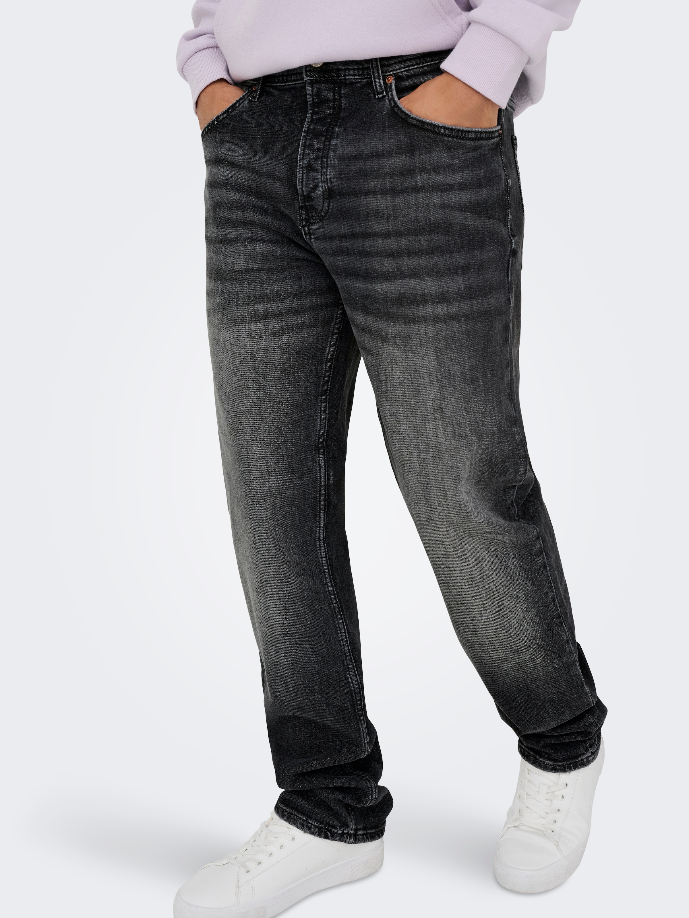 ONLY & SONS Straight-Jeans »ONSEDGE PERFORMANCE LB 3816 DOT DNM NOOS« Baumwollmischung, straight fit