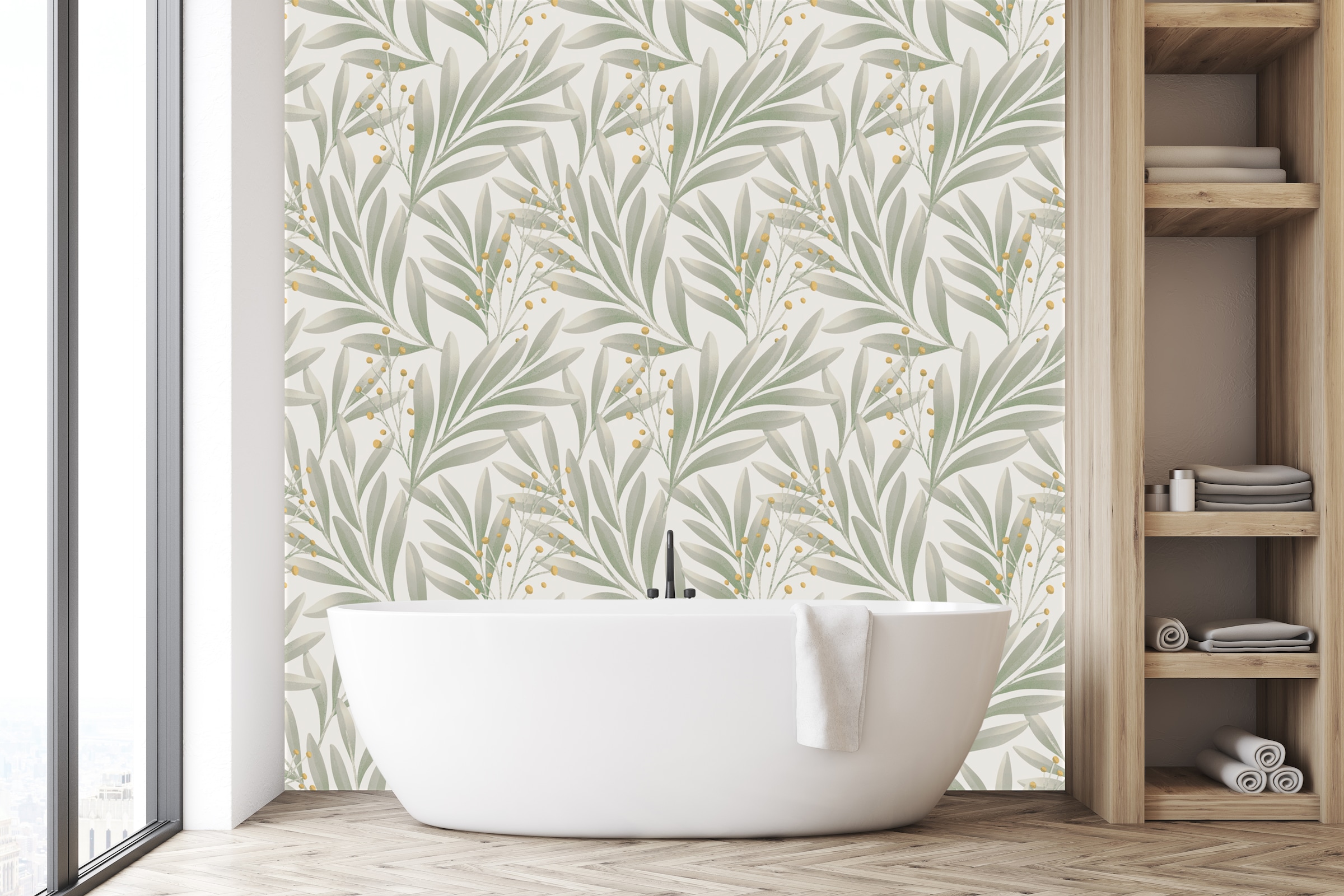queence Vinyltapete »Selbstklebende Tapete 90x250cm mit herbstlichem Motiv«, natürlich