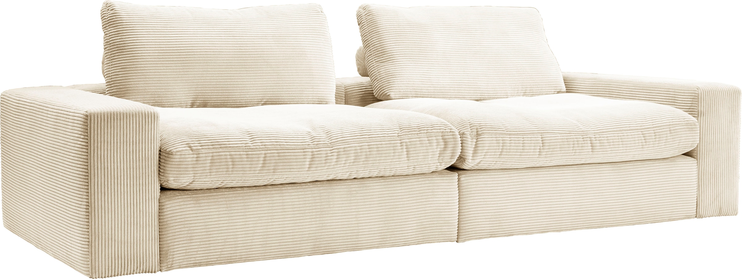 alina Big-Sofa »Sandy«, mit losen Sitz und Rückenkissen, in modernem Cordstoff