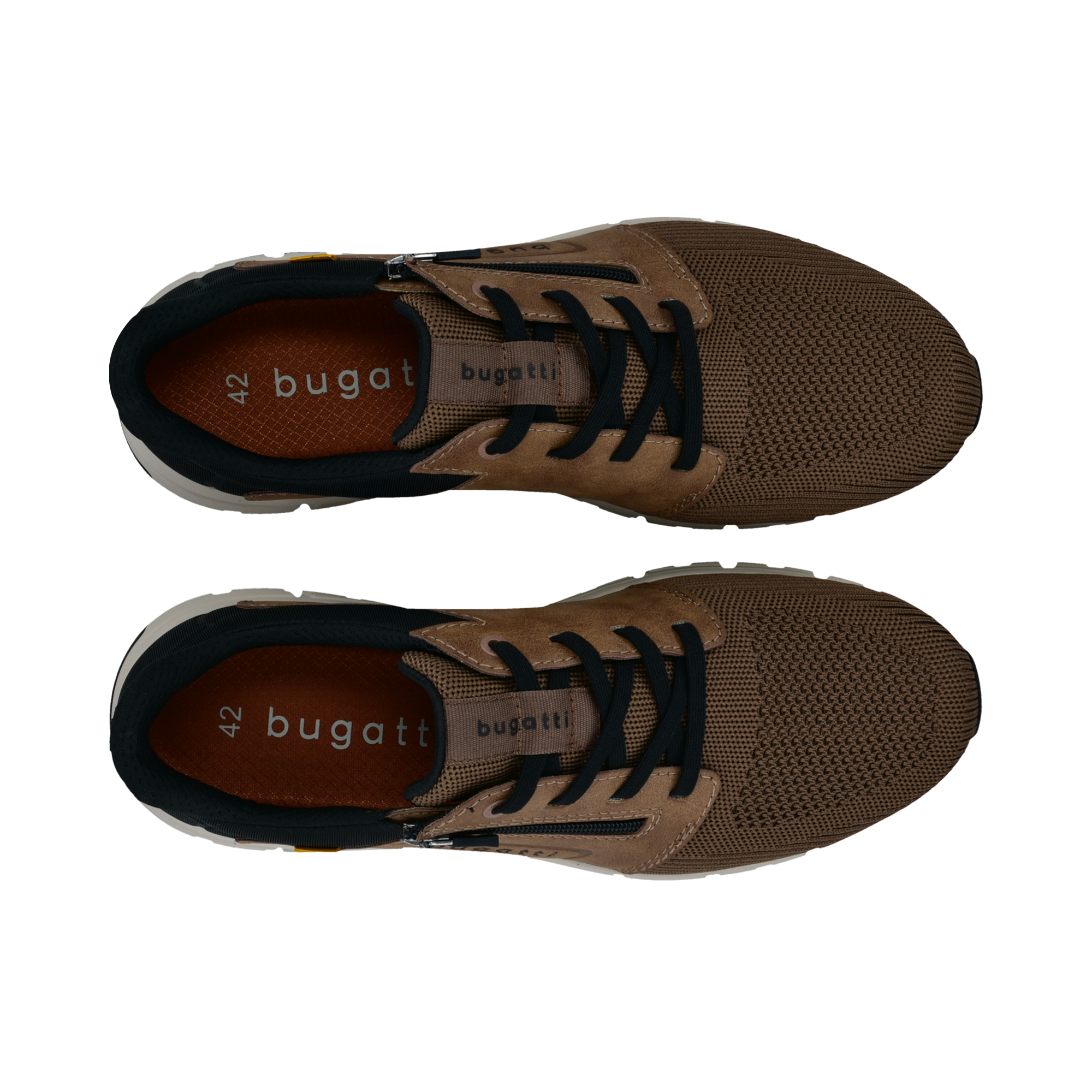 bugatti Sneaker  , Freizeitschuh, Halbschuh, Schnürer mit Kontrastbesatz, G-Weite