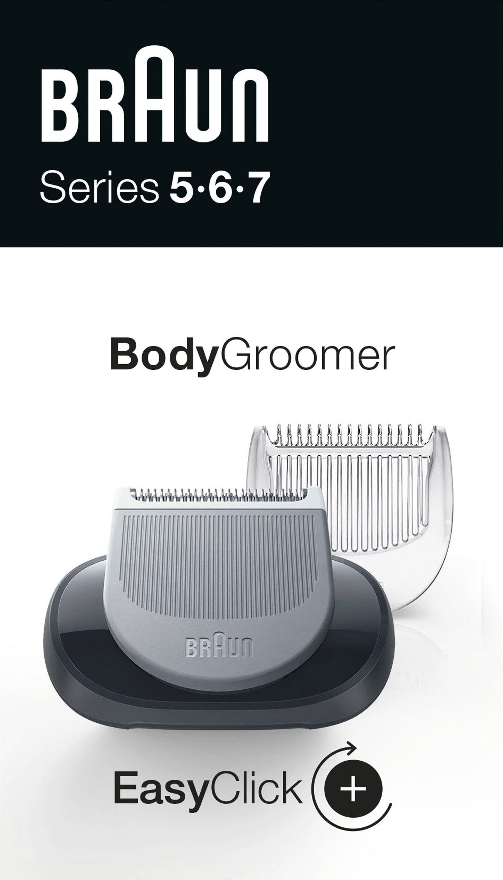 Braun Aufsatz Body Groomer, mit drei Längeneinstellungen