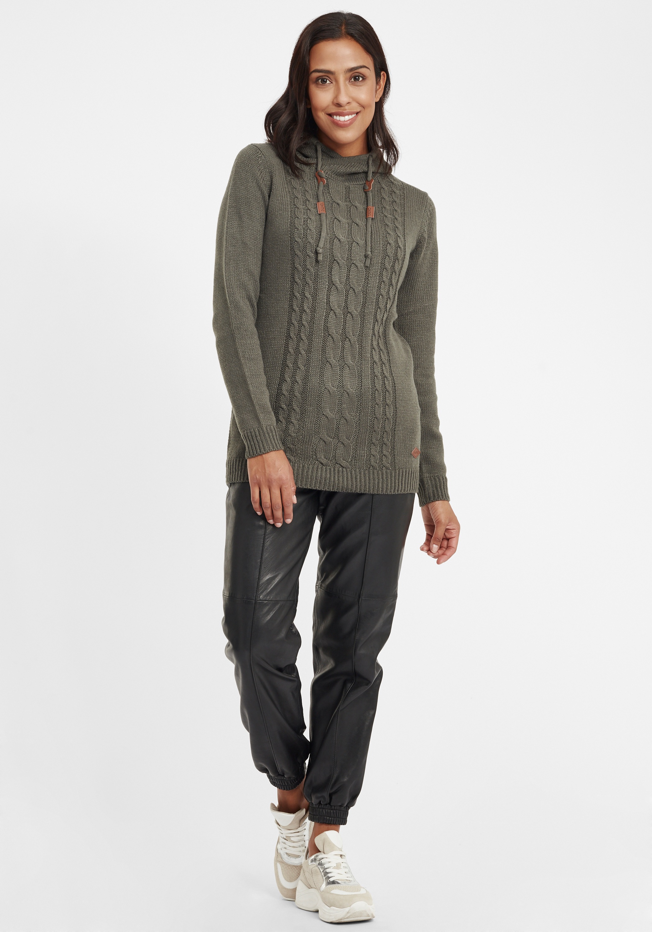 OXMO Strickjacke »Strickpullover OXCable«