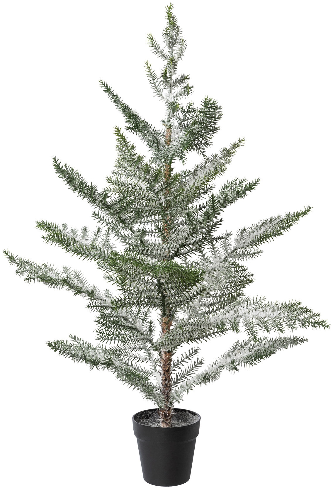 Creativ deco Künstlicher Weihnachtsbaum »Weihnachtsdeko, künstlicher Christbaum, Tannenbaum«, Im Topf; Beschneite Optik