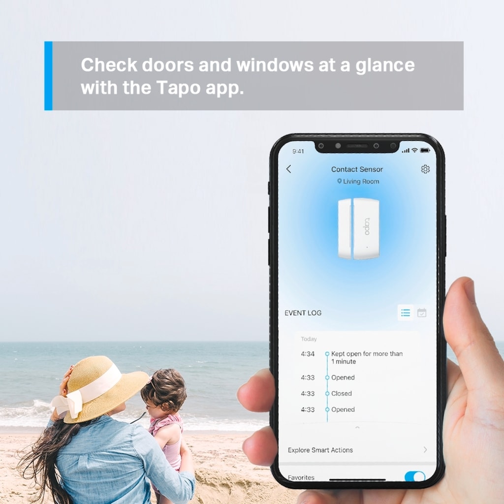 TP-Link Smart-Home-Zubehör »Tapo T110 Smart Tür/Fenster Sensor«