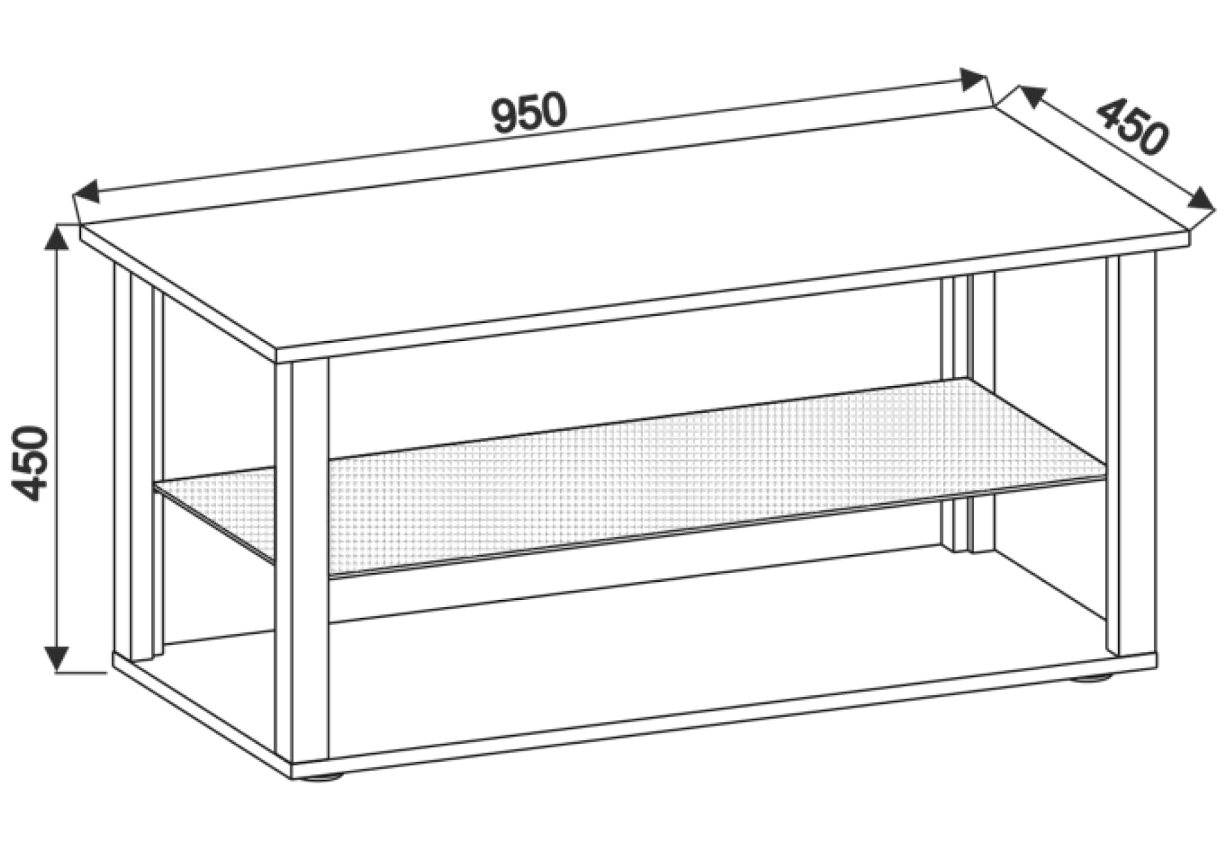 VCM Beistelltisch »Holz Sofatisch Couchtisch Glas Tisch Wanilo L«