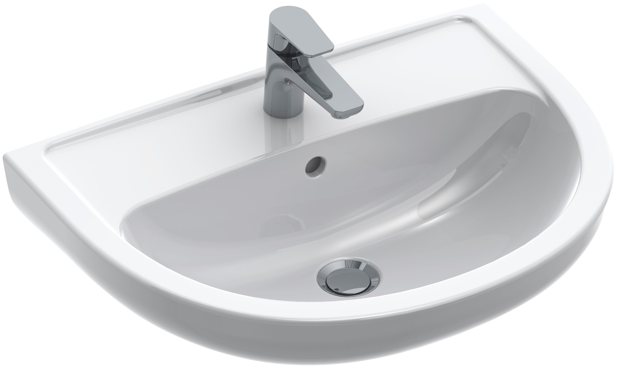 Gustavsberg Waschbecken »Saval 2.0«, weiß Alpin, 600 x 455 mm