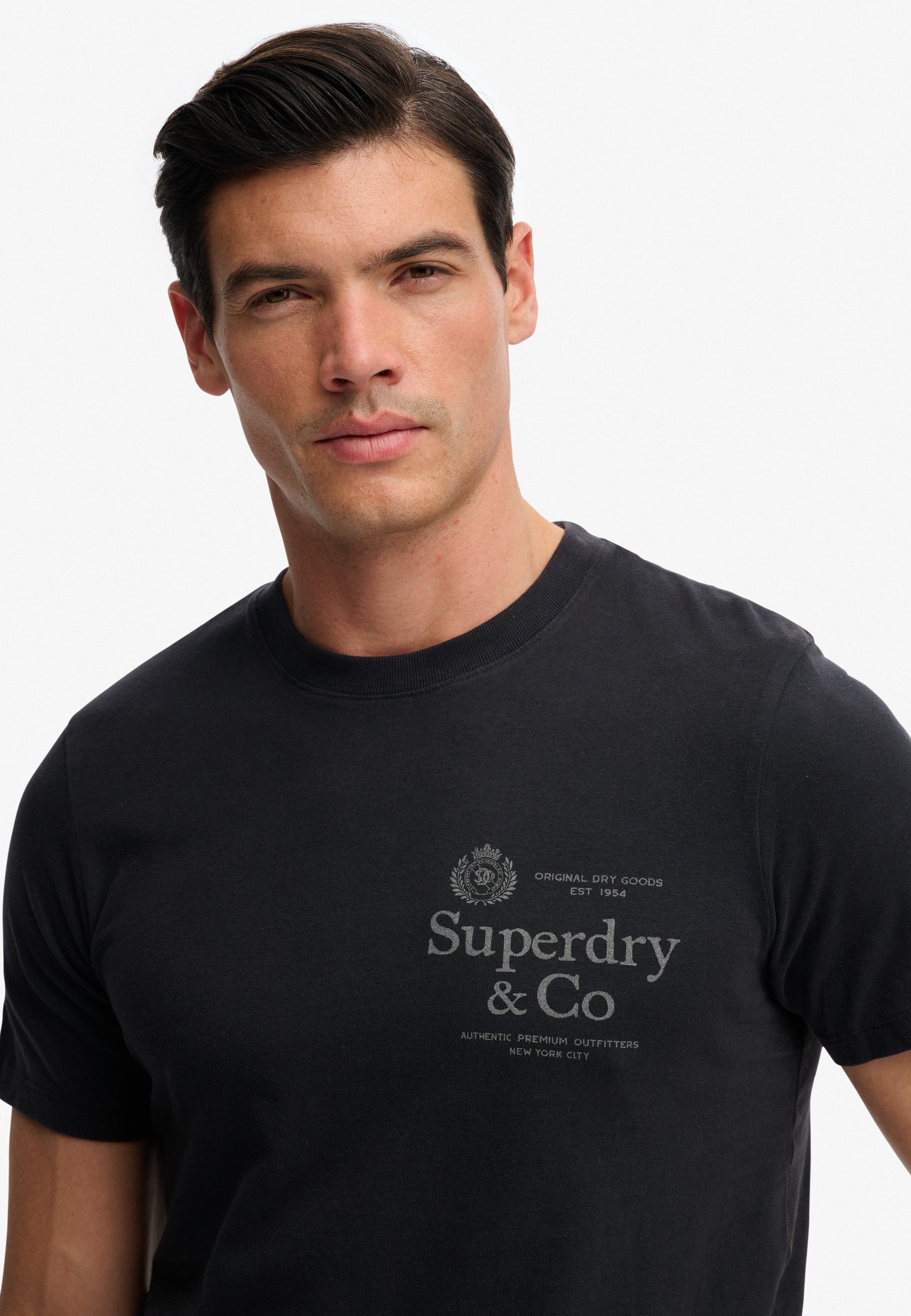 Superdry Rundhalsshirt »1954 Company Relaxed Tee« Baumwolle, relaxed fit