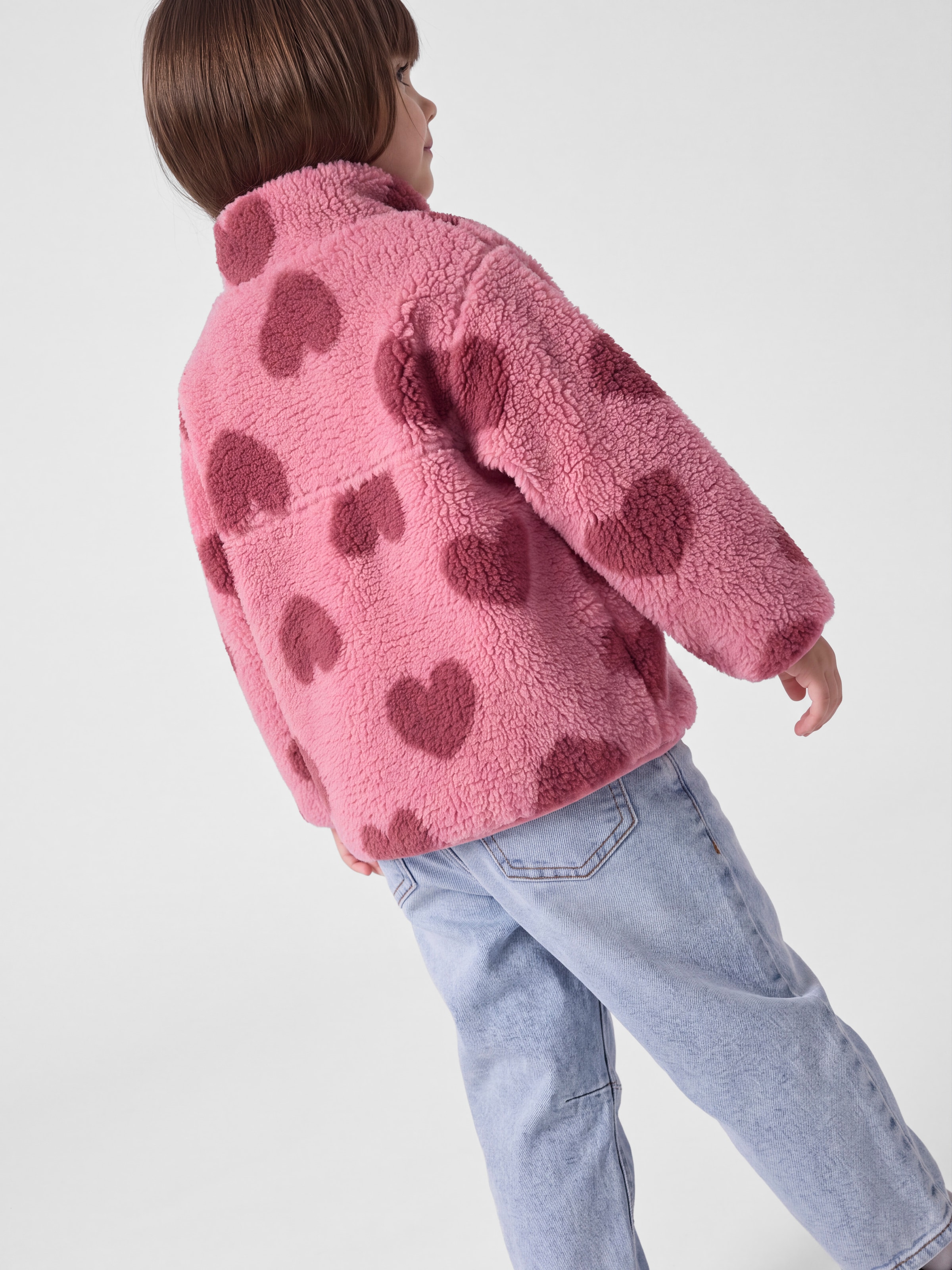 Name It Plüschjacke »NMFMONICA TEDDY JACKET AOP NOOS« Kunstfaser