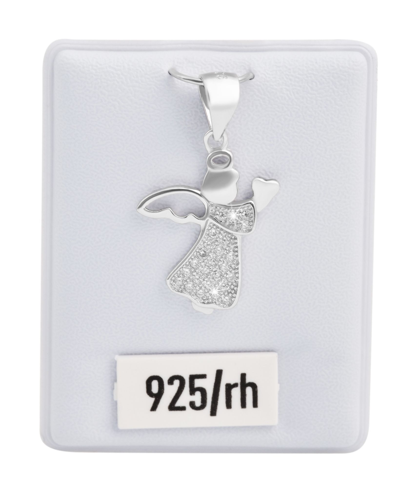 Adelia´s Kettenanhänger »Damen Anhänger ¿ Engelanhänger aus 925 Silber mit Zirkonia«