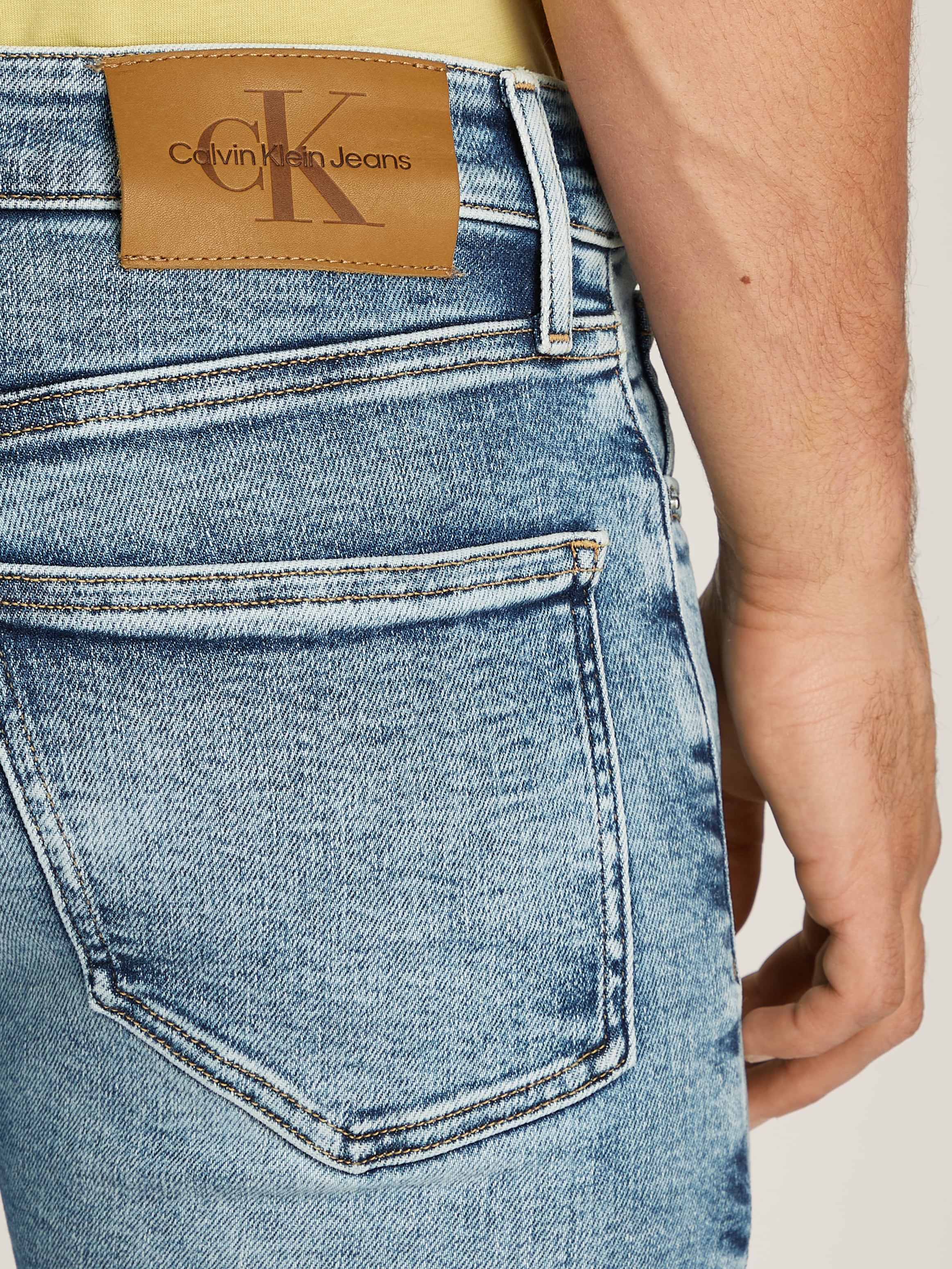 Calvin Klein Jeans Stretch-Jeans »SKINNY«, Coinpocket, Logostickerei