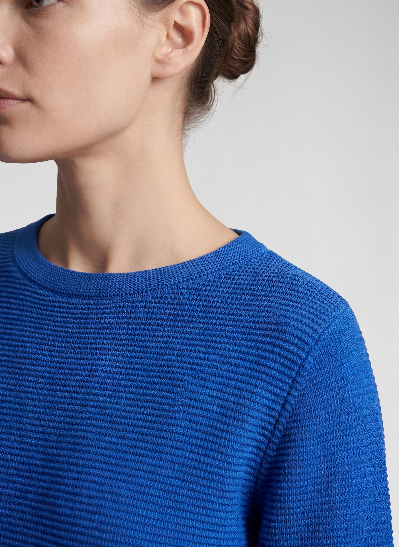 Rabe Strickpullover mit feiner Struktur / Rundhals
