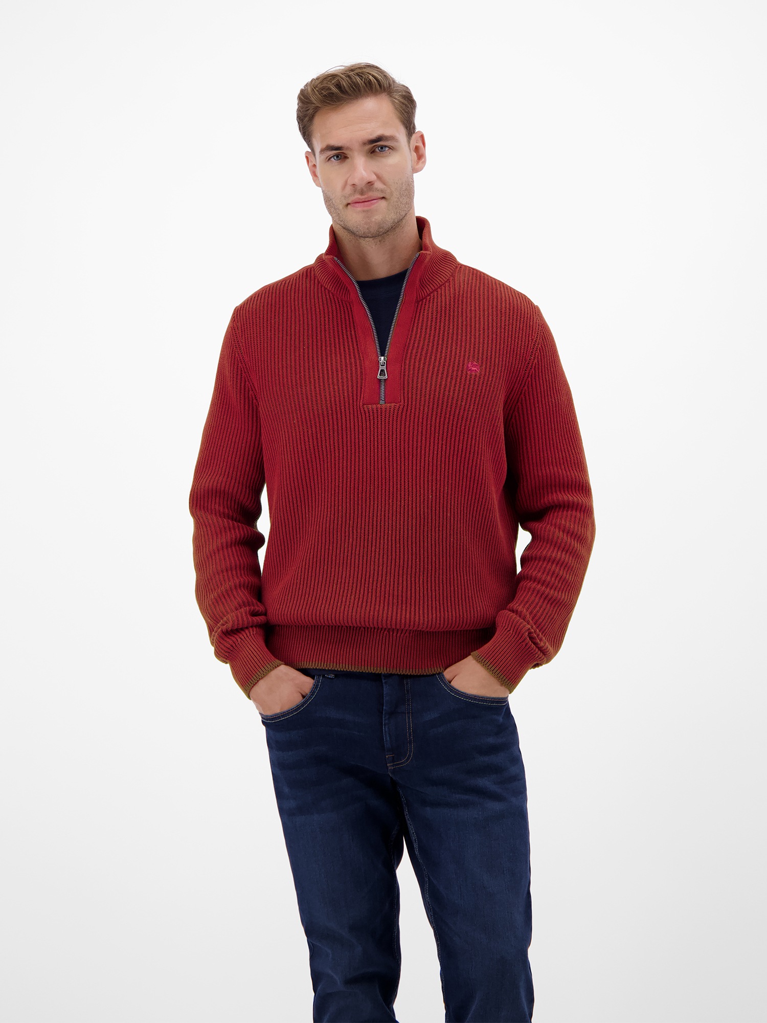 LERROS Strickpullover »Herren Troyer - casual, modisch und bequem«