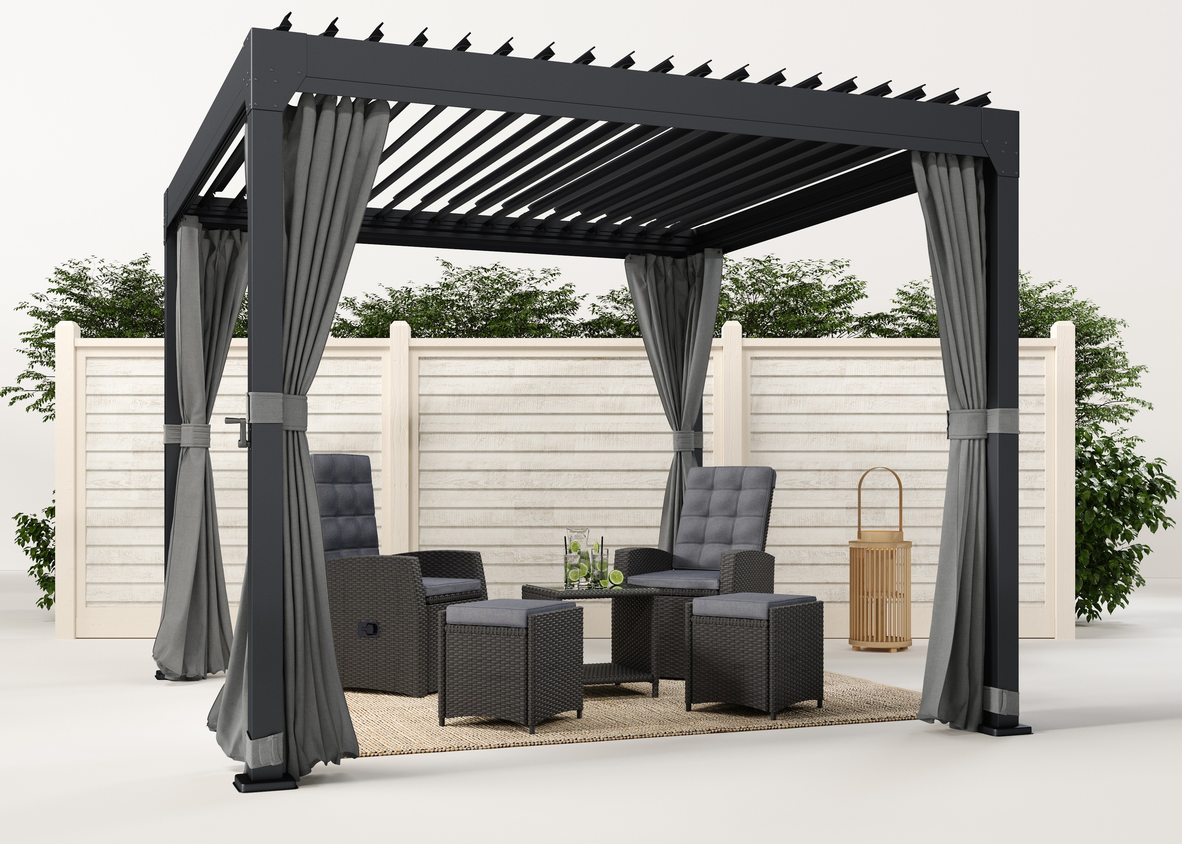KONIFERA »Palma« Pergola, mit Lamellendach