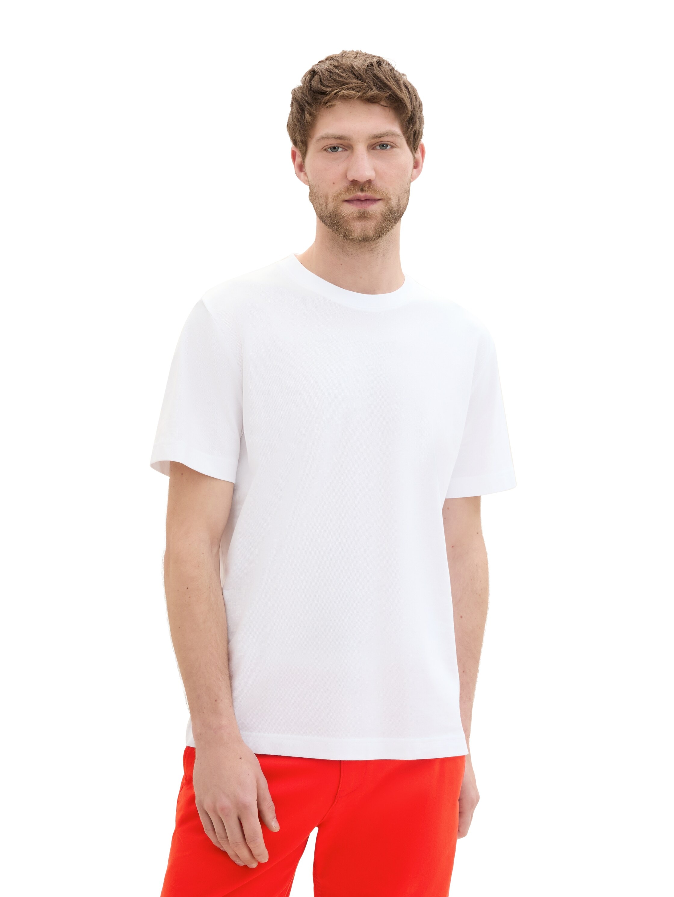 TOM TAILOR T-Shirt, mit Pique Struktur