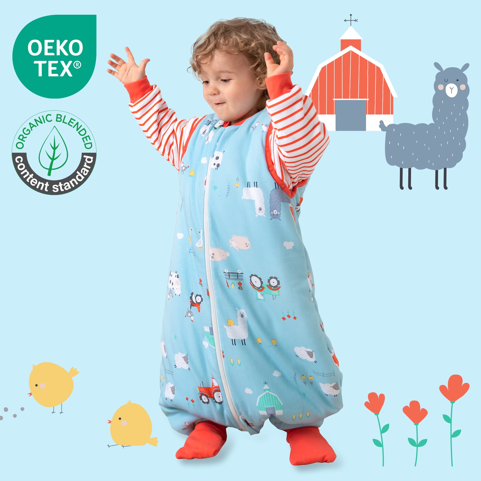 Schlummersack Babyschlafsack »Schlafsack mit Füßen 2.5 Tog«