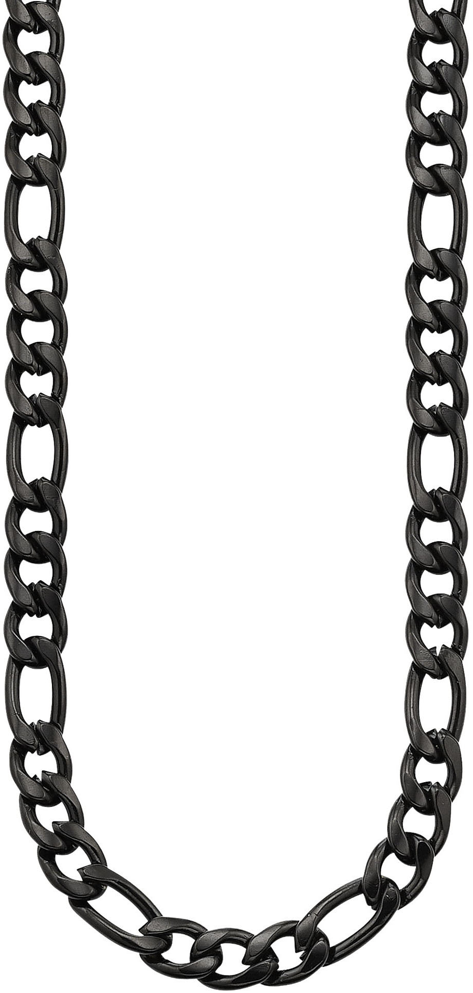 Bruno Banani Edelstahlkette »Schmuck Geschenk Halsschmuck Halskette« in schwarz, Größe Länge: 55 Breite: 7,2 mm