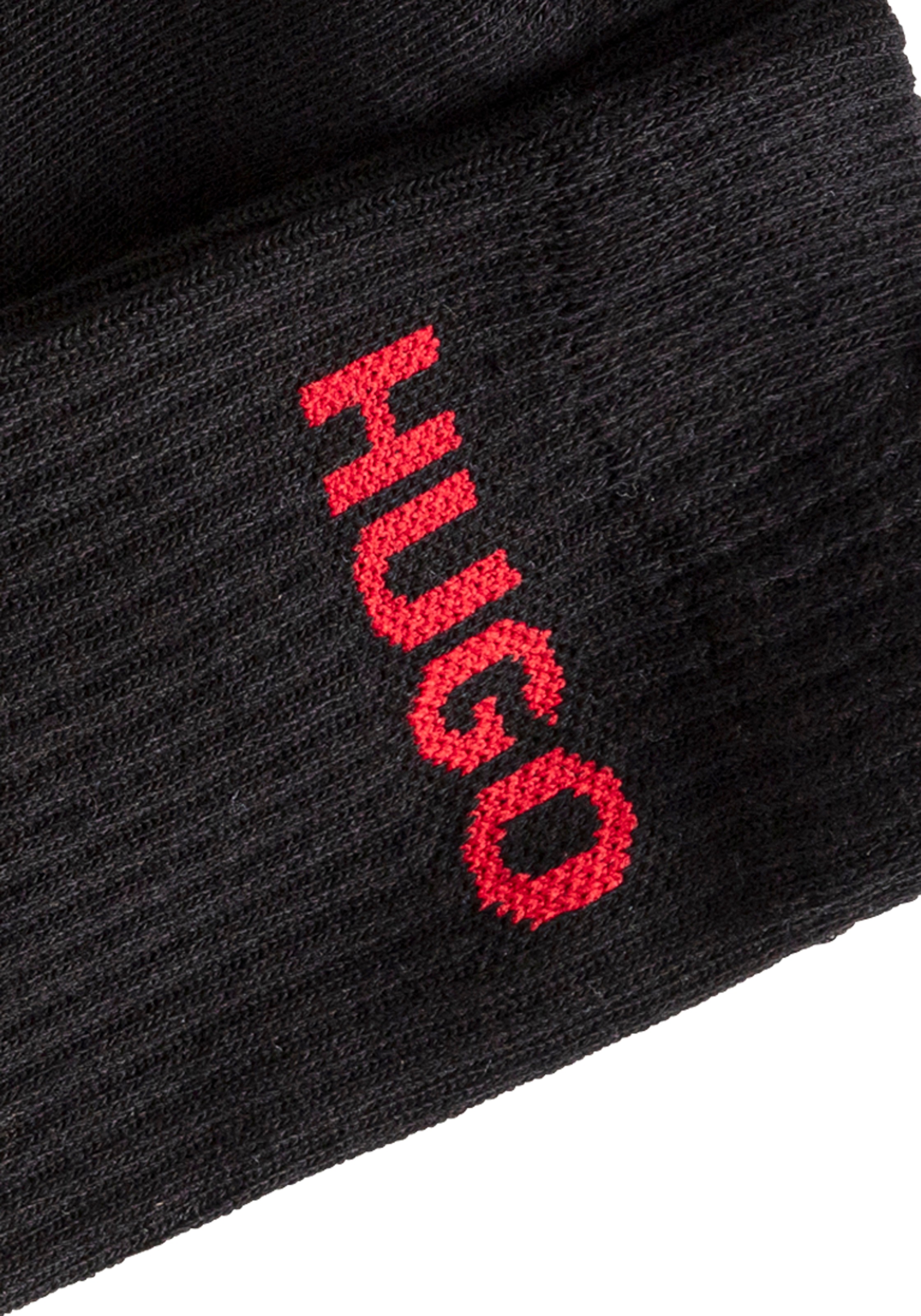 HUGO Underwear Socken »6P QS RIB LOGO CC«, (Packung, 6 Paar, 6er Pack), mit eingestricktem HUGO Logo