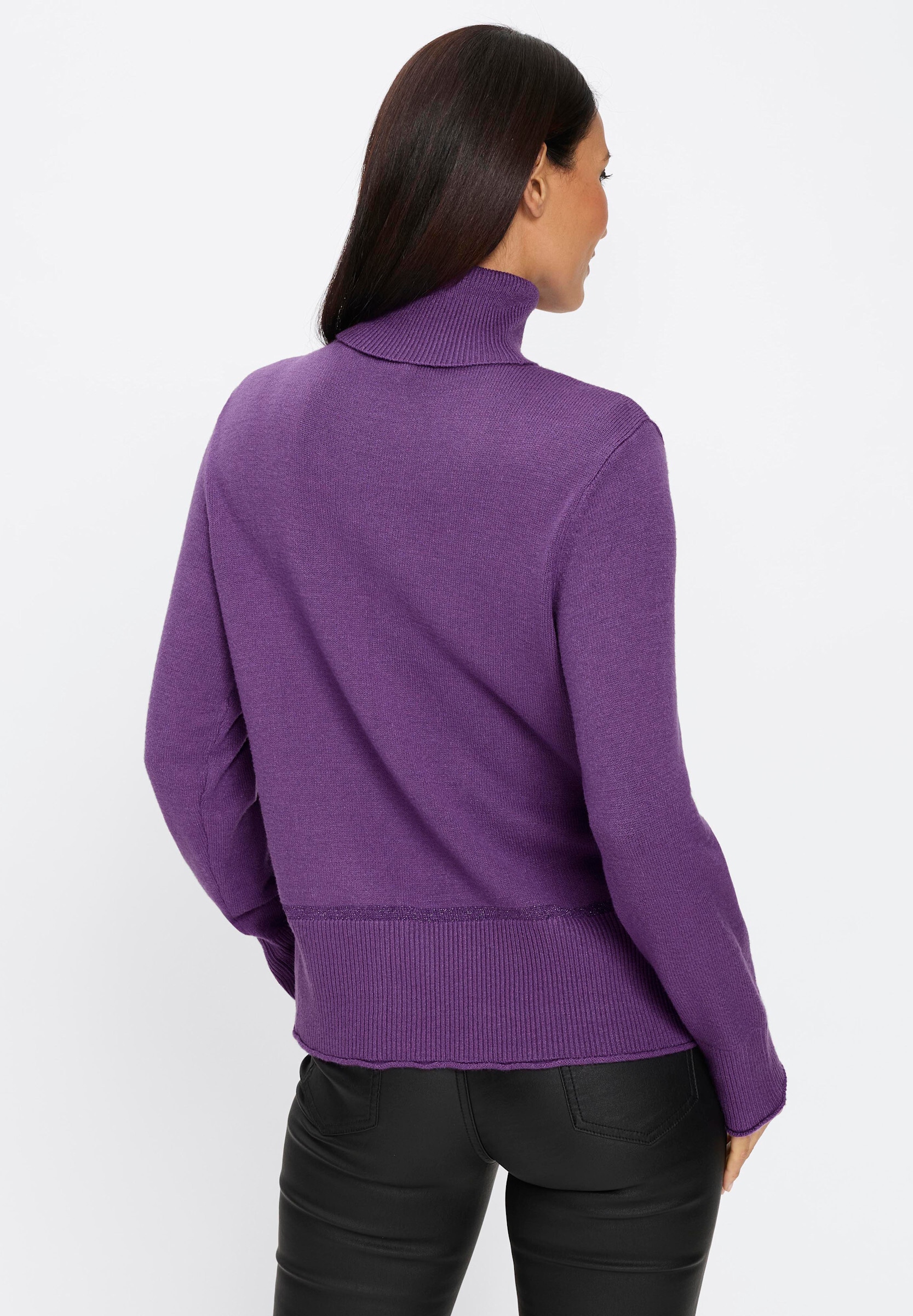 heine Longpullover »Pullover Rollkragenpullover mit Effektgarn«