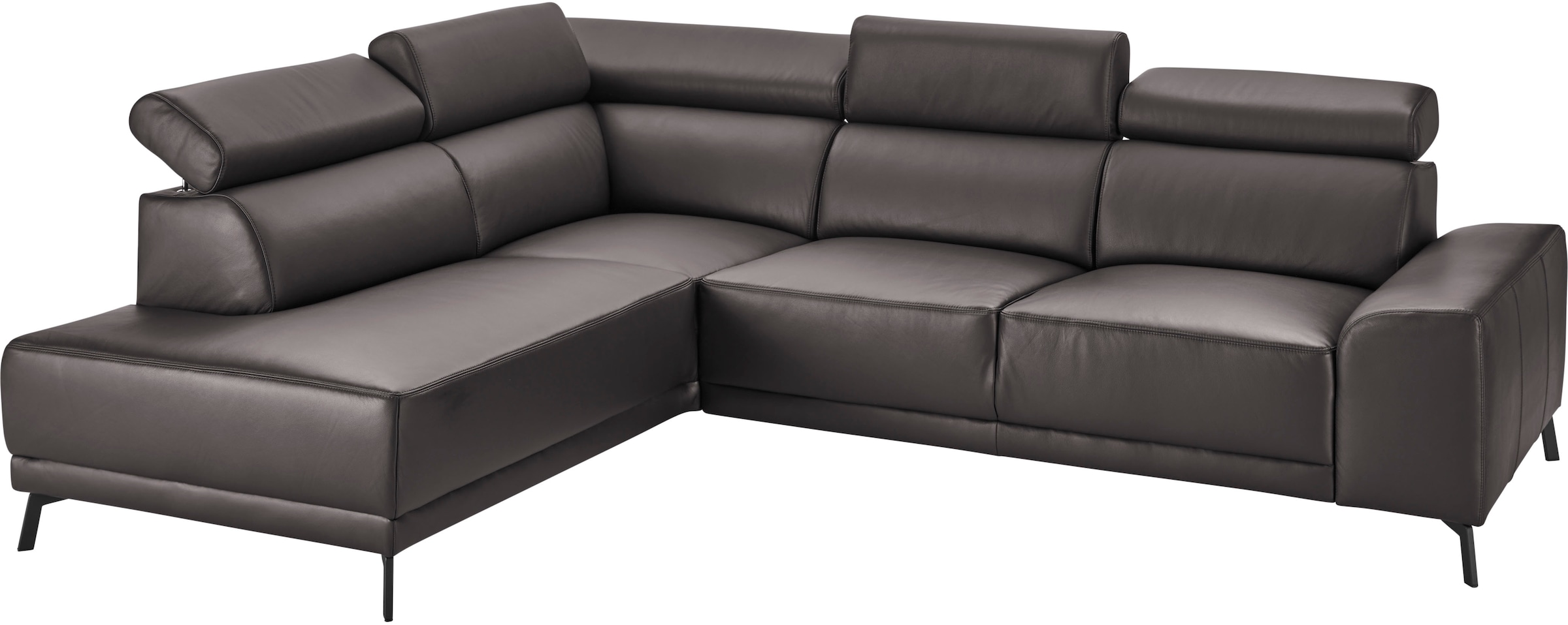 3C Candy Ecksofa »Greve modern und bequem, inkl. manueller Kopfteilverstellung, L-Form«, wahlweise mit motorischem Sitzvorzug