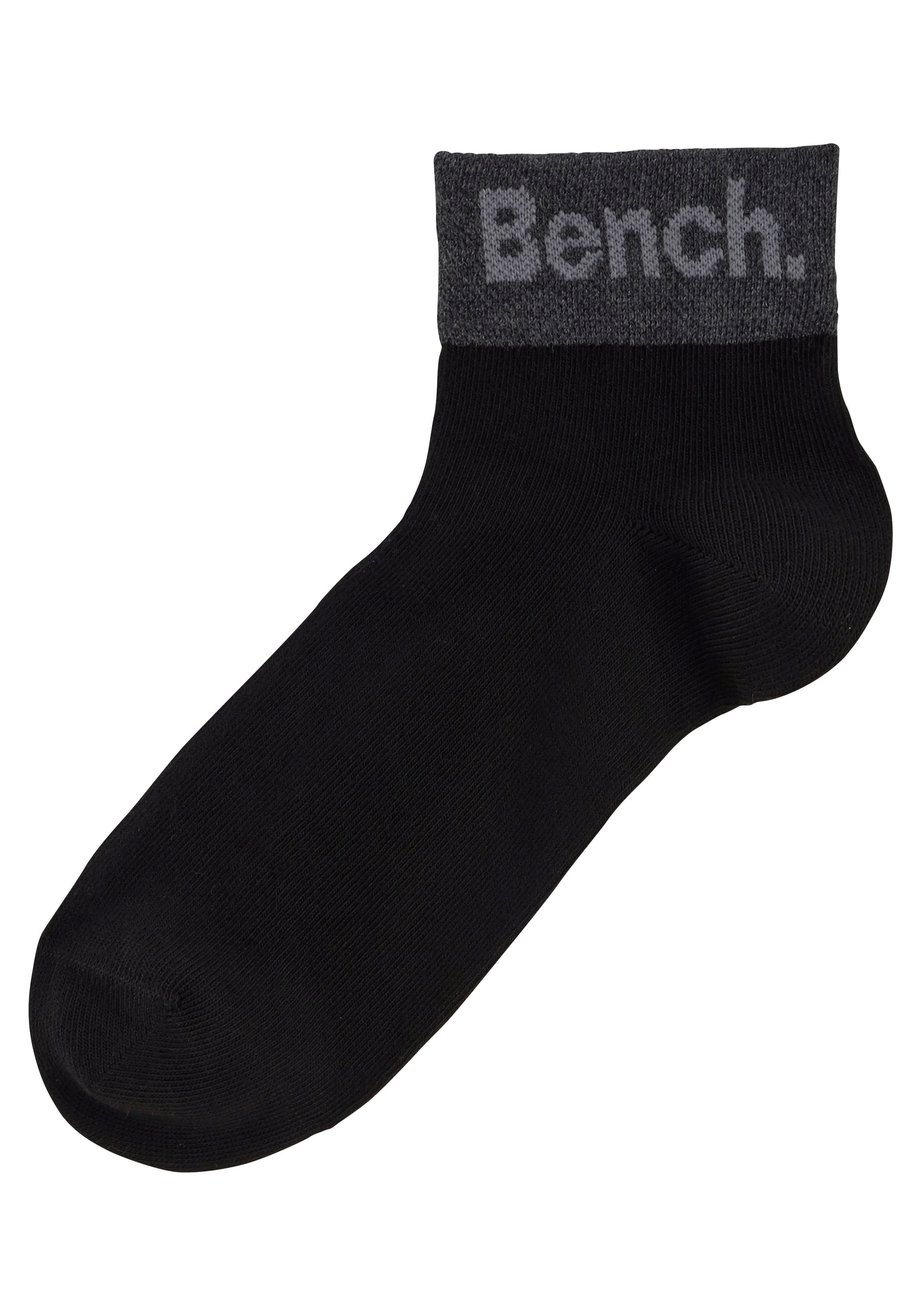 Bench. Kurzsocken, (Set, 8 Paar), mit eingestricktem Schriftzug am Bündchen