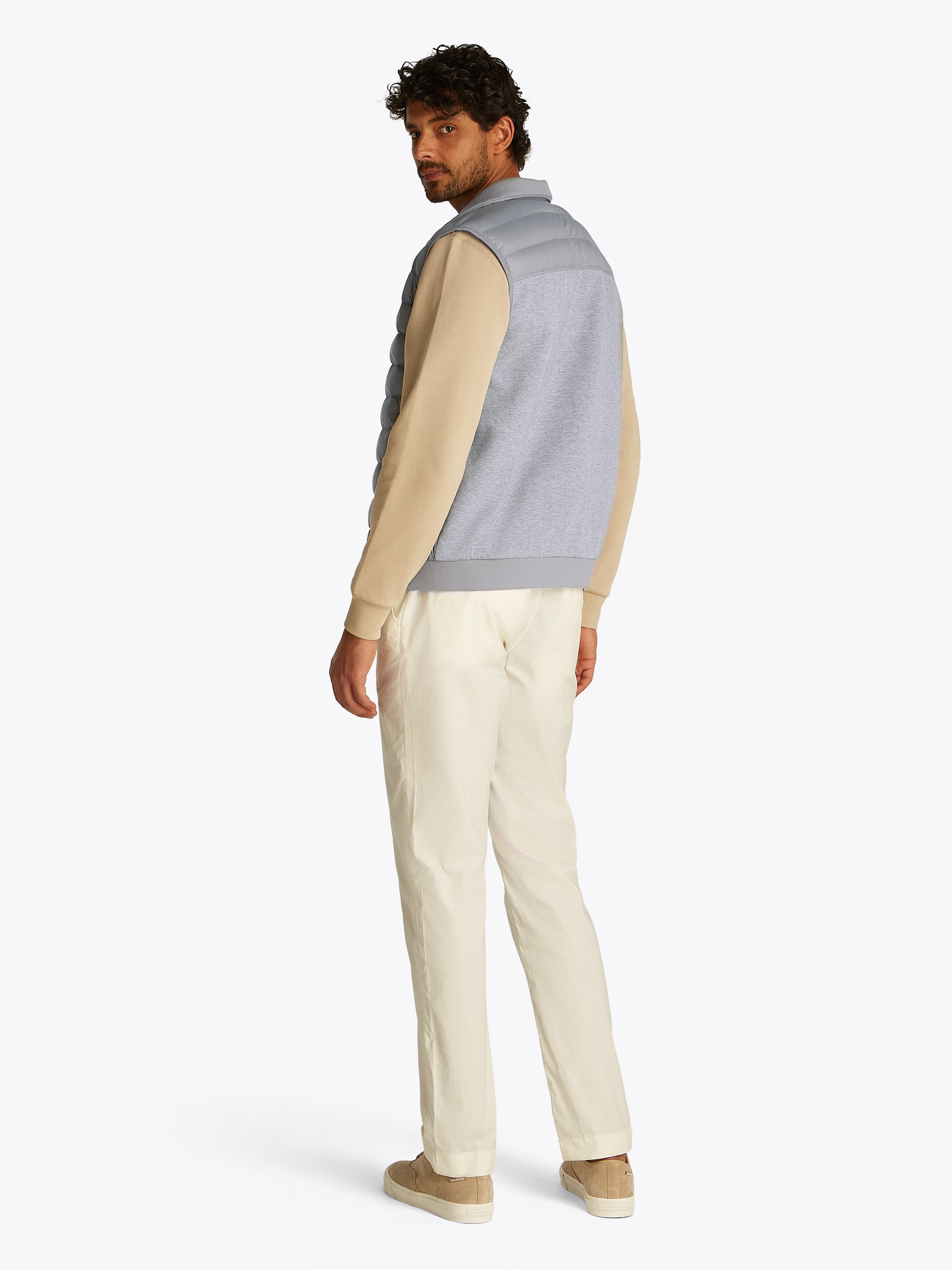Tommy Hilfiger Steppweste »MIX MEDIA VEST«, Rückenteil ungesteppt