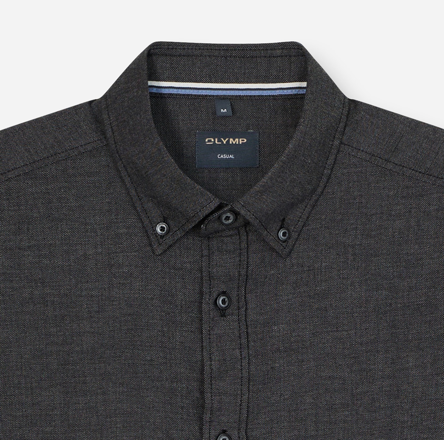 OLYMP Langarmhemd, Button-down-Kragen, regular fit, casual