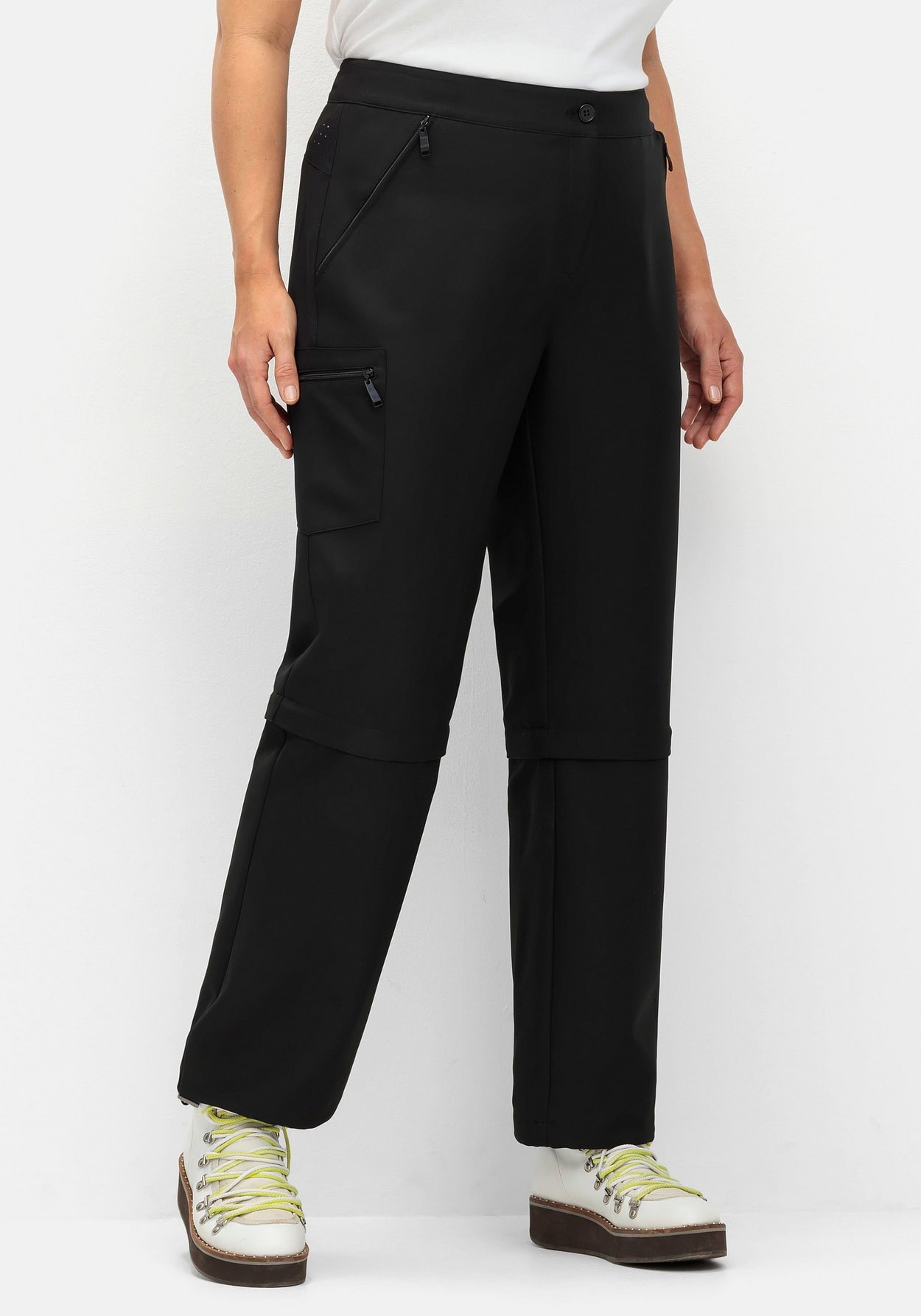 Sheego Funktionshose »Wanderhose mit Zipp-off-Bein, auf Caprilänge kürzbar«