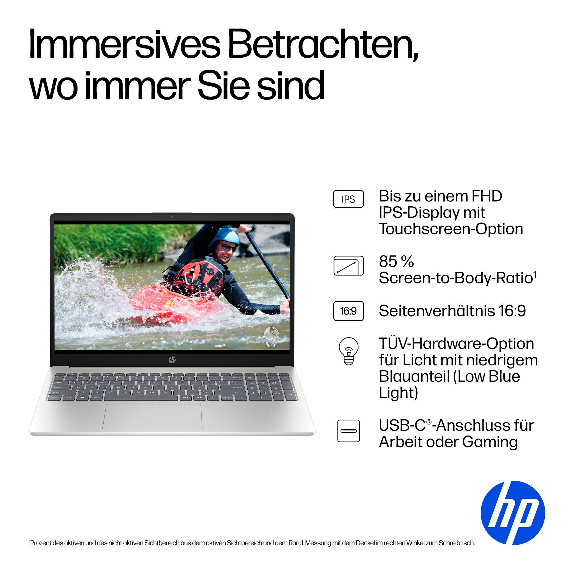 HP Notebook »15-fd0022ng« 39,6 cm / 15,6 ″ Intel N-Reihe Intel Graphics 512 GB SSD