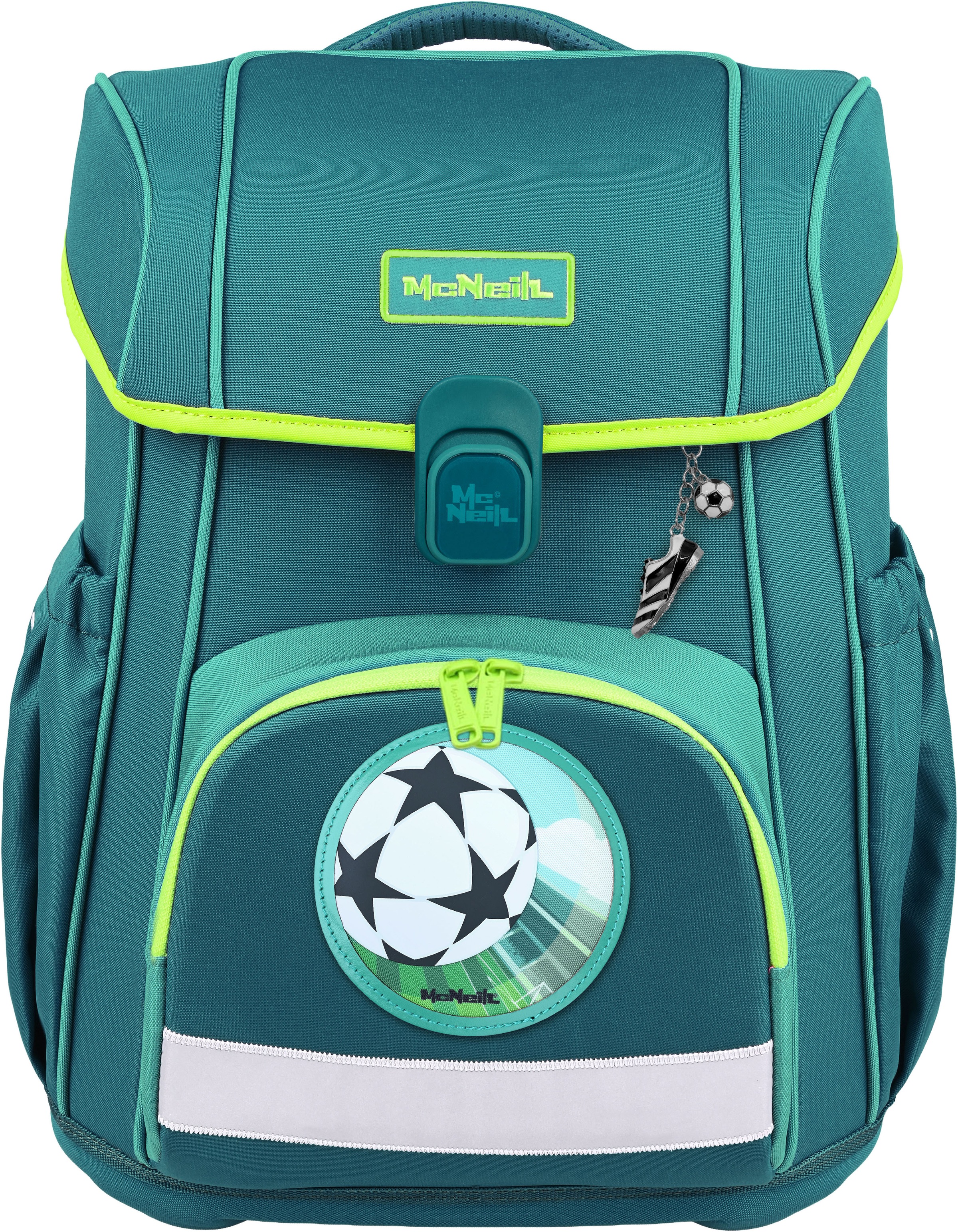 McNeill Schulranzen »Bravo, inkl. Etui, Turnbeutel,« Reflektierende Streifen auf den Schultergurten;Retroreflektierende Flächen
