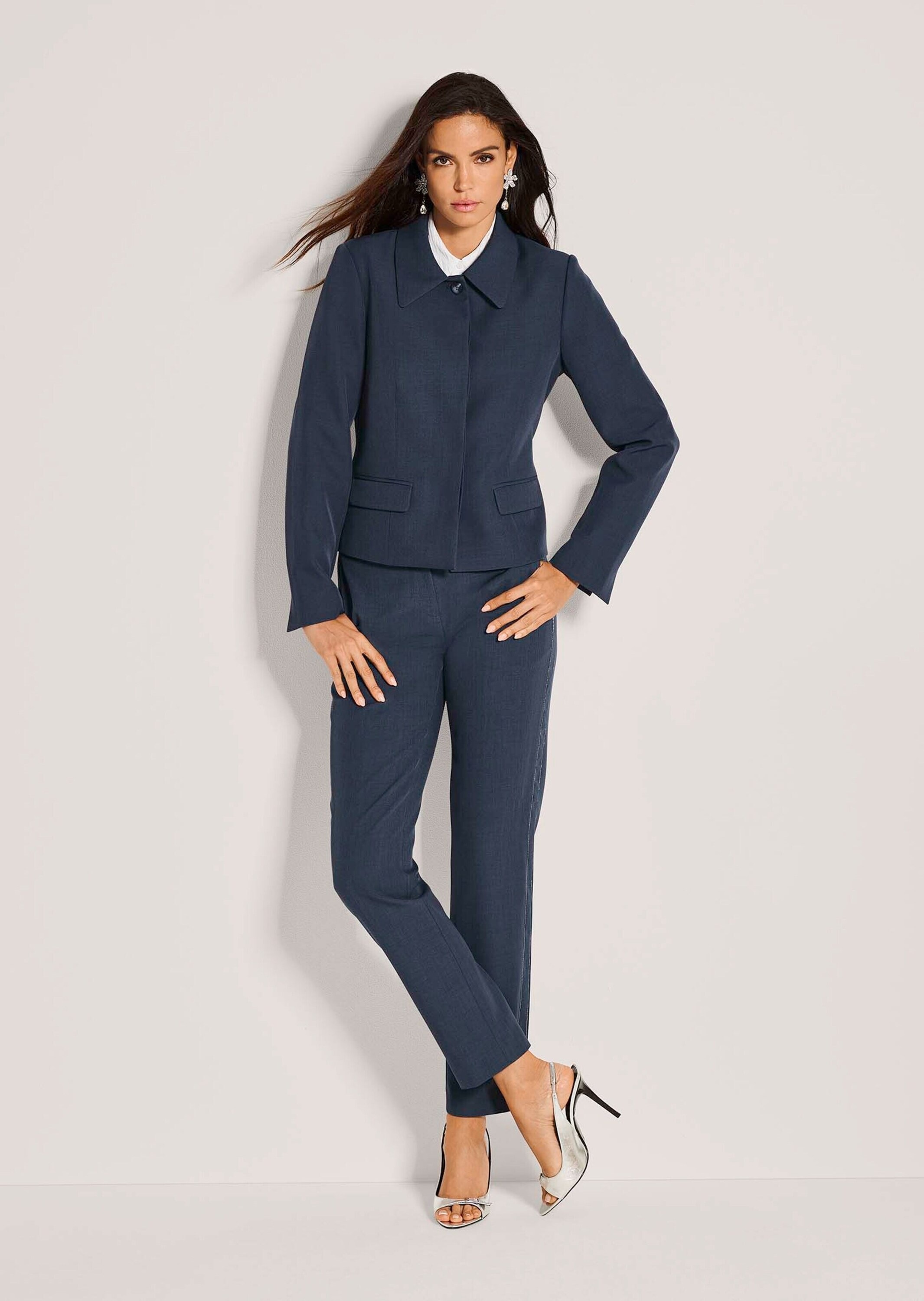 MADELEINE Jackenblazer »Blazer Edler Kurzblazer mit Klappkragen« Verdeckte Knopfleiste