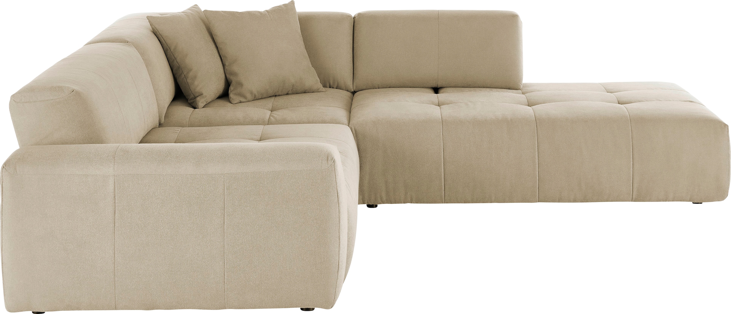 3C Candy Ecksofa »Yoshy Komfortsofa, bequem und modern, hochwertige Verarbeitungsdetails«, Zwei verschiedene Sitztiefen durch verstellbare Rückenlehne, L-Form