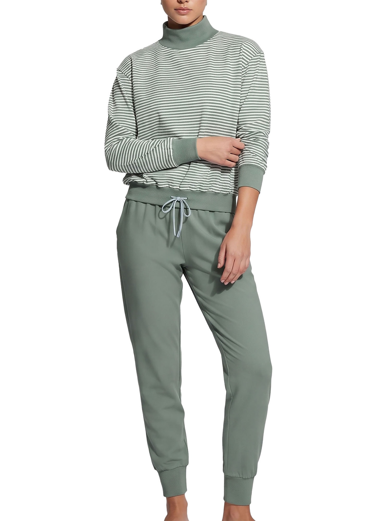 Ammann Schlafanzug »Damen langarm Shirt, lange Hose Night & Relax« 1 Stk.