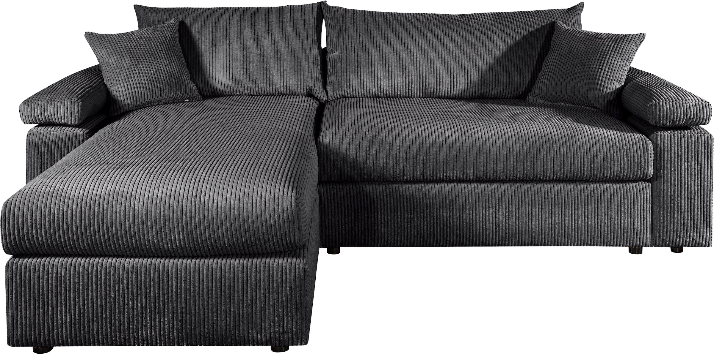 OTTO home Ecksofa »Cosy L-Form, Breite 234 cm, Sitzaufbau im Sandwich-Federkern« mit Kaltschaumauflage, Bezüge in Cord oder Struktur weich wählbar
