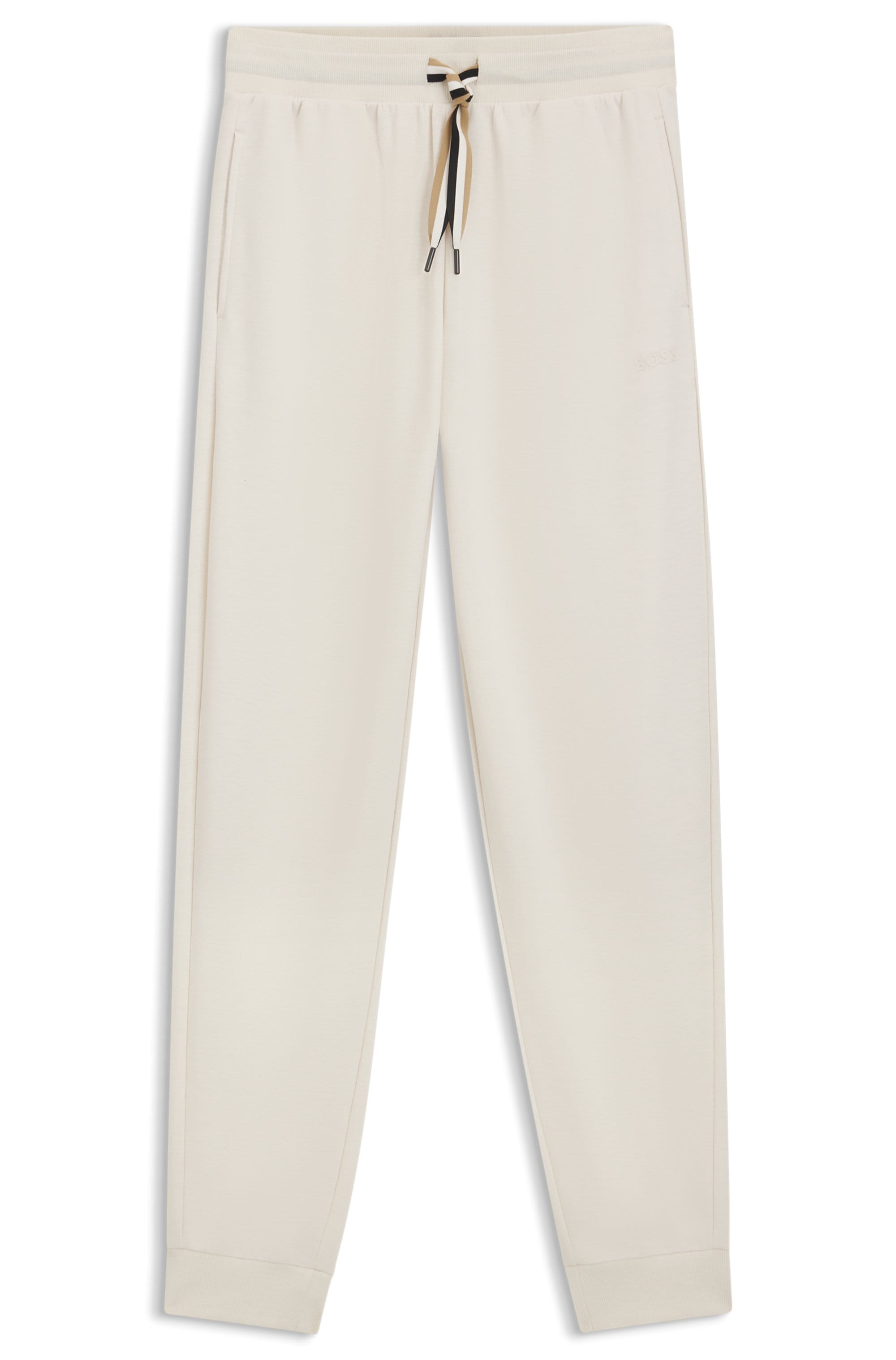 BOSS Relaxhose »CP Stripe_Pants Cuff«, mit kontrastfarbener Kordel
