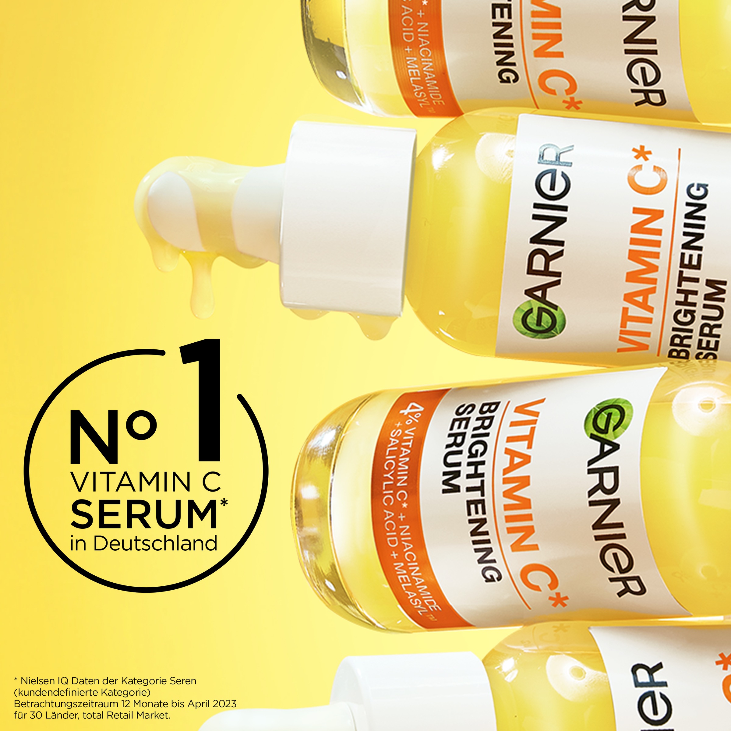 GARNIER Gesichtsserum »SKIN ACTIVE VITAMIN C« mit Vitamin C Derivat