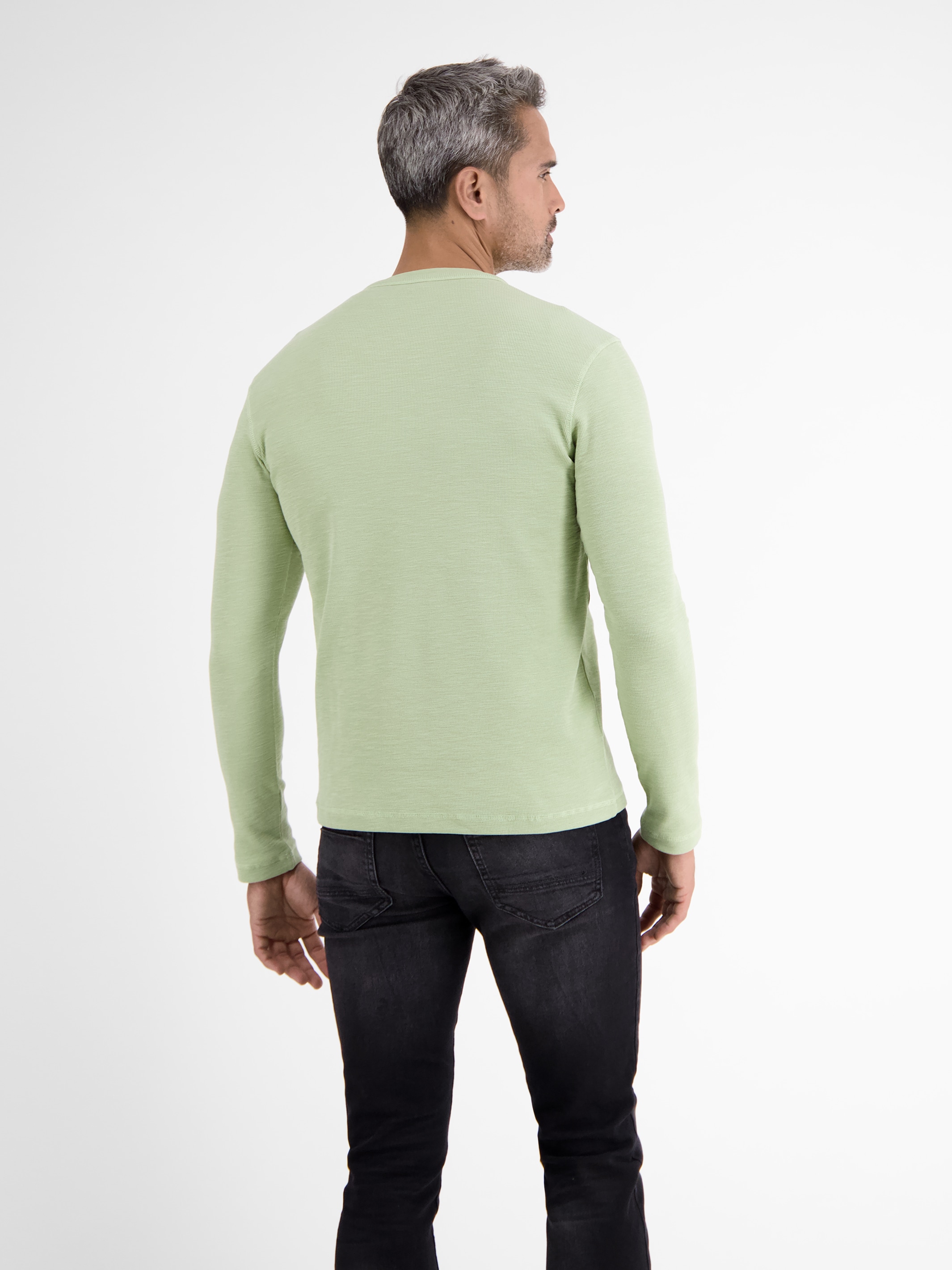 LERROS Sweatshirt »LERROS Langarmserafino mit Logostitching«