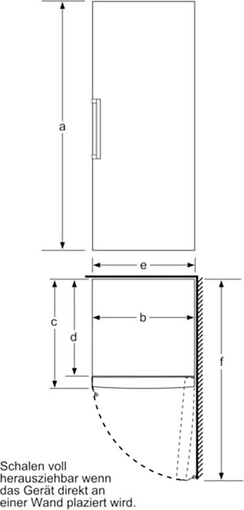 SIEMENS Gefrierschrank »GS51NAWCV«, 161 cm hoch, 70 cm breit
