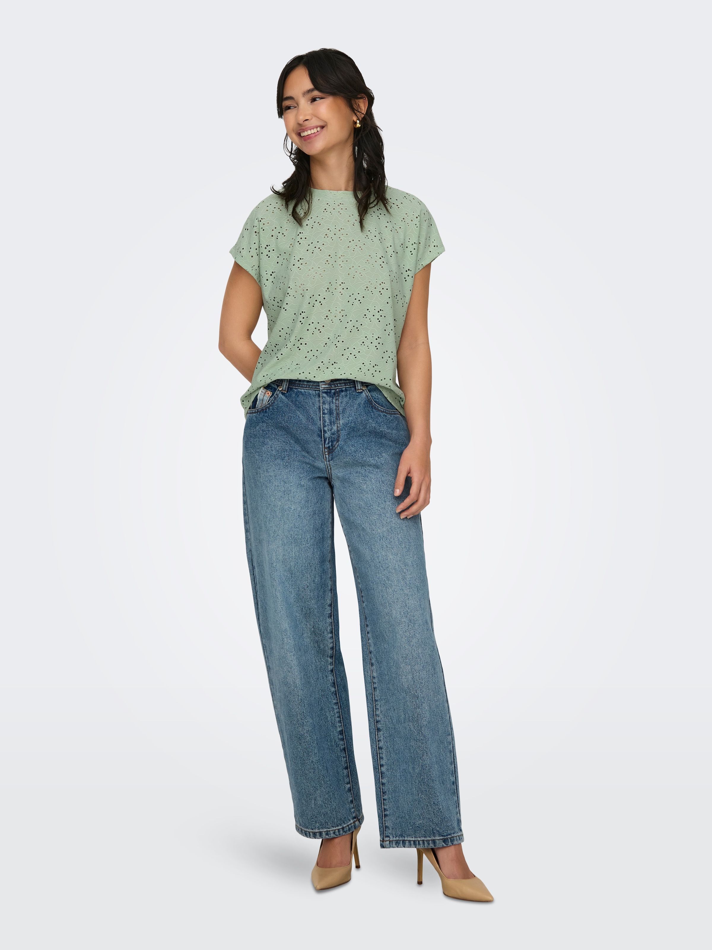 ONLY Kurzarmshirt »ONLSMILLA S/S TOP JRS NOOS«