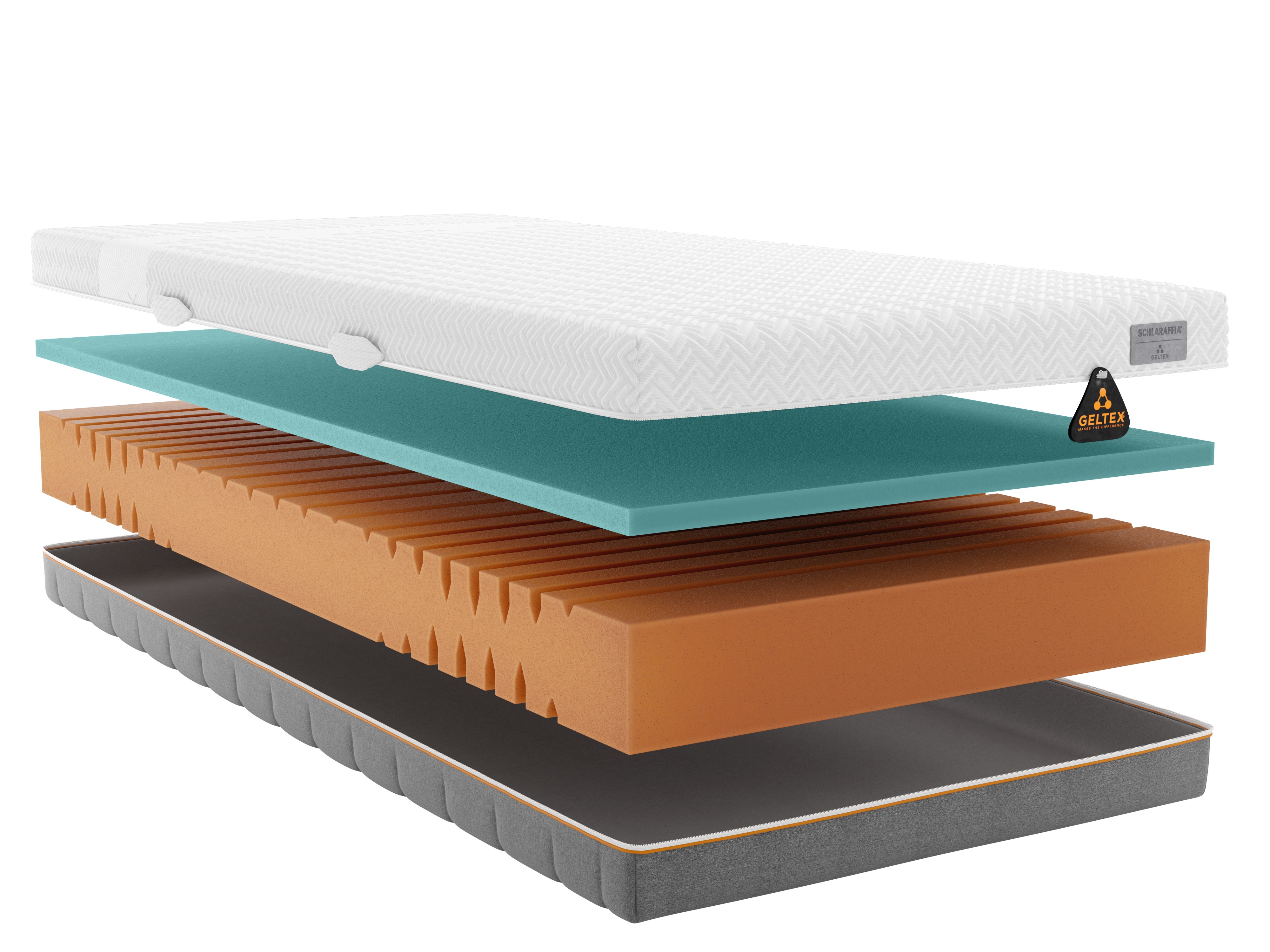 Schlaraffia Gelschaummatratze »GELTEX Quantum Touch Next 200 in weiß, Größe B/L: 100 cm x 200 cm