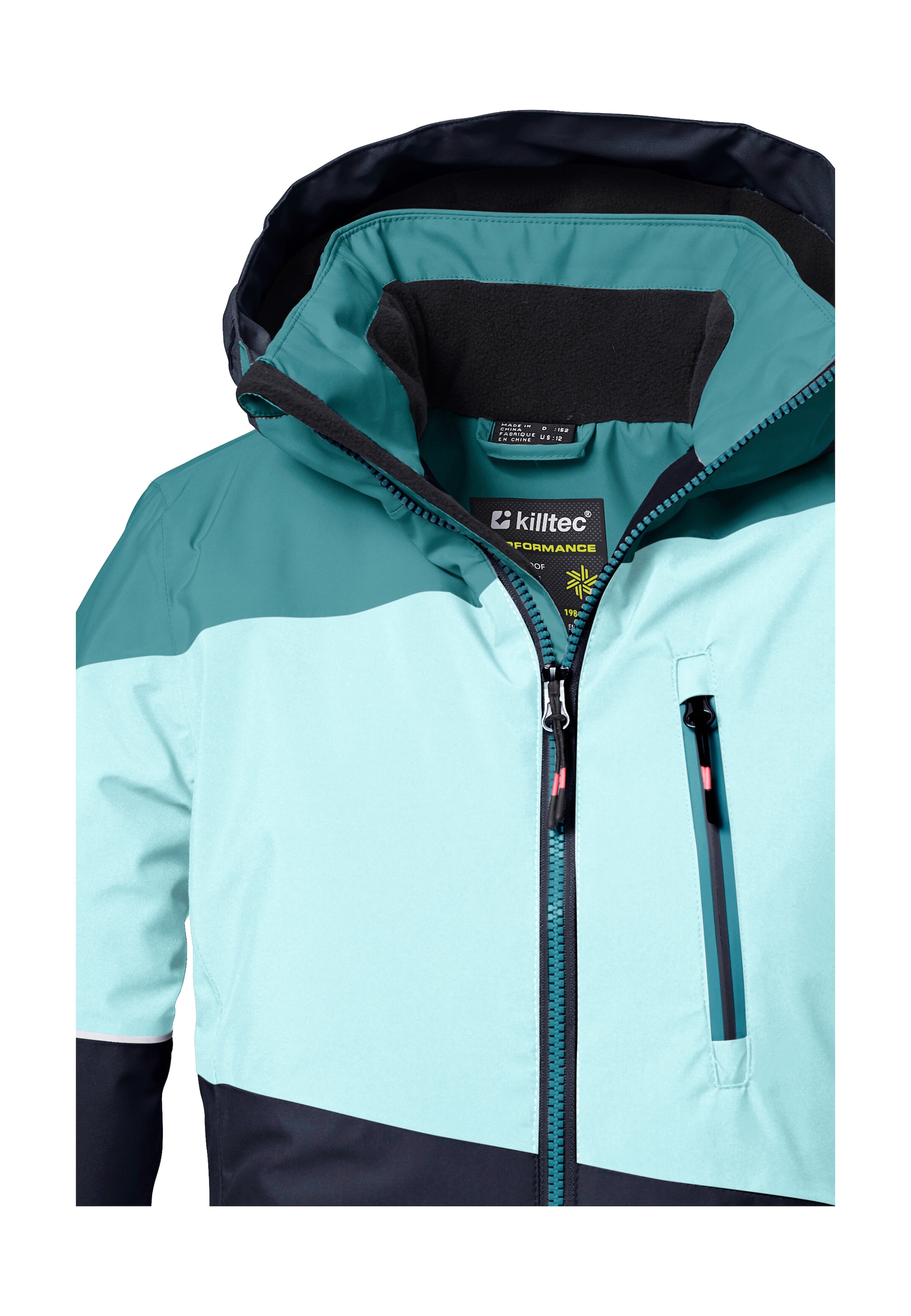 Killtec Skijacke »KSW 331 GRLS SKI JCKT«, Mädchenjacke: wasserdicht, atmungsaktiv, Fleece-Innenseite, Skipasstasche