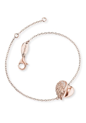 Silberarmband »Little magic, ARMBAND HERZFLÜGEL ROSÈ PLATED, ERB-LILHEARTWING-R«, mit...