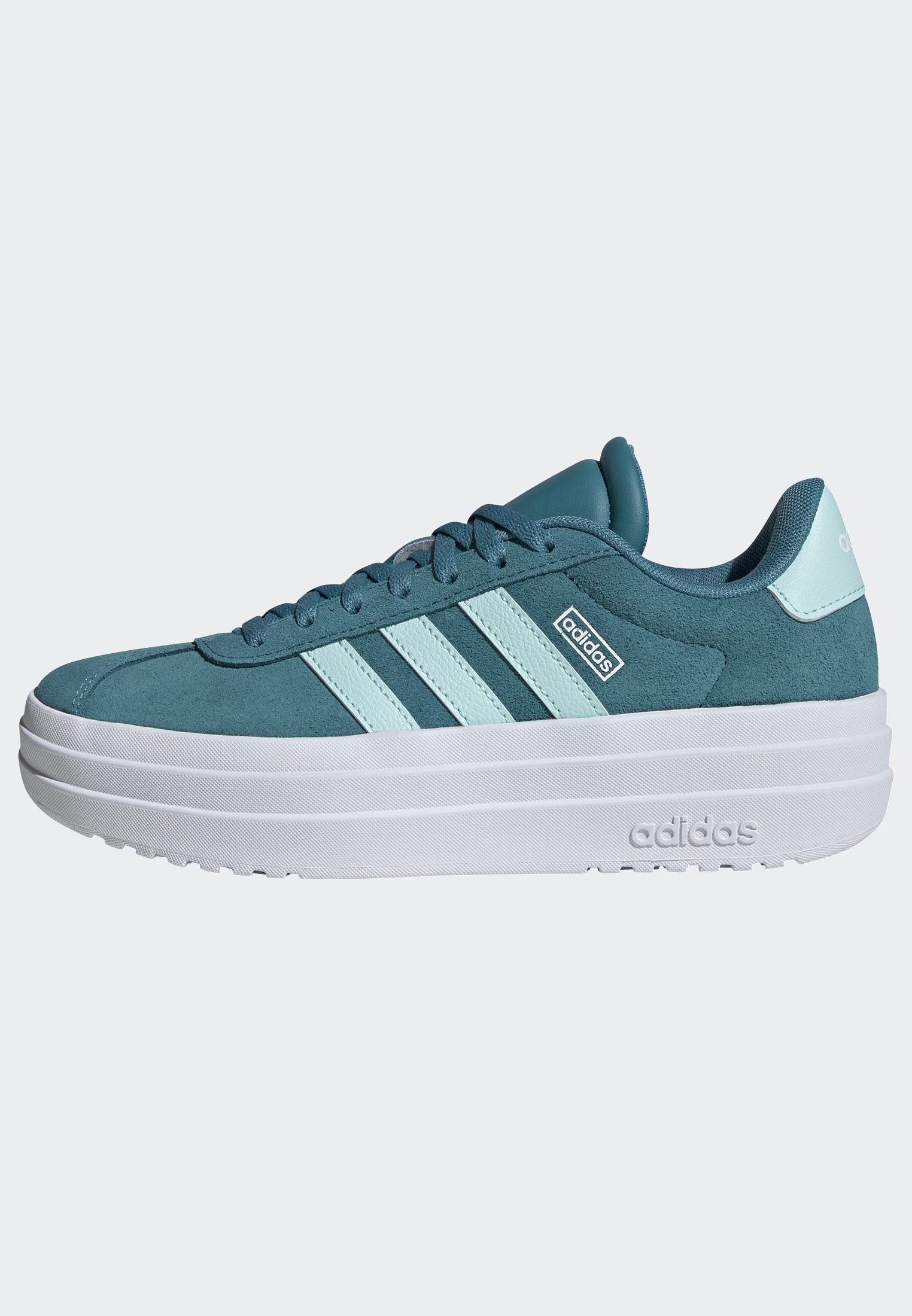 adidas Sportswear Plateausneaker »VL COURT BOLD LIFESTYLE KIDS«, Design auf den Spuren des adidas Gazelle Bold
