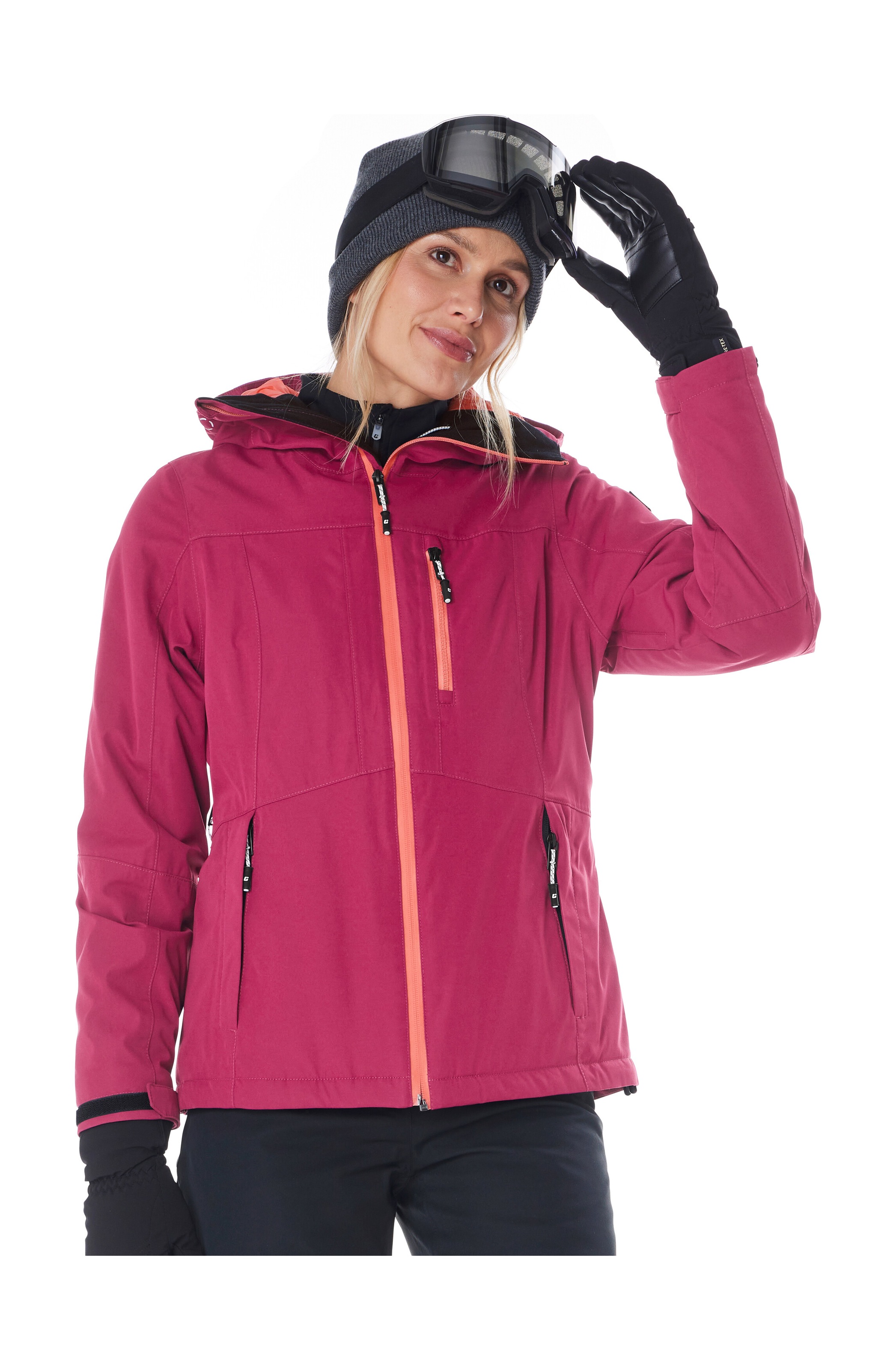 Killtec Skijacke »KSW 276 WMN SKI JCKT« Wasserdichte Damenjacke mit Schneefang, Atmungsaktivität und Taschen