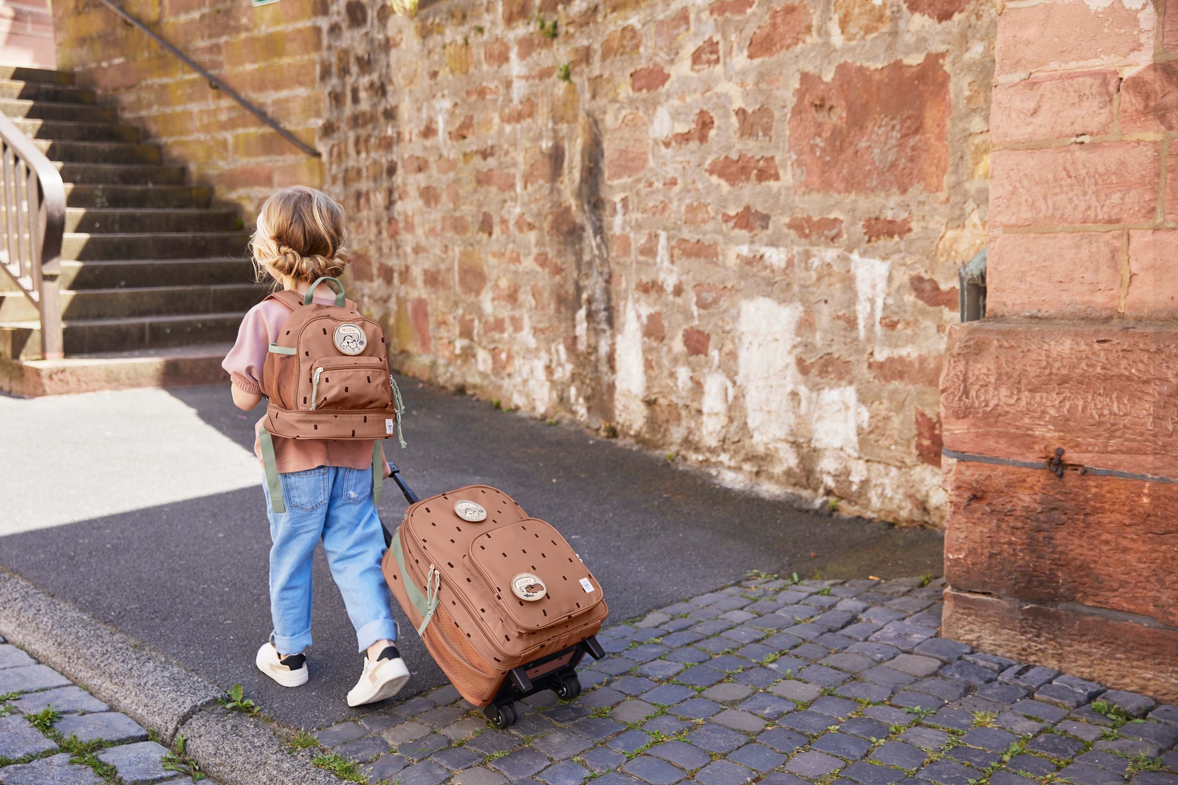 LÄSSIG Kinderrucksack »Happy Prints, Mini Backpack, Caramel«