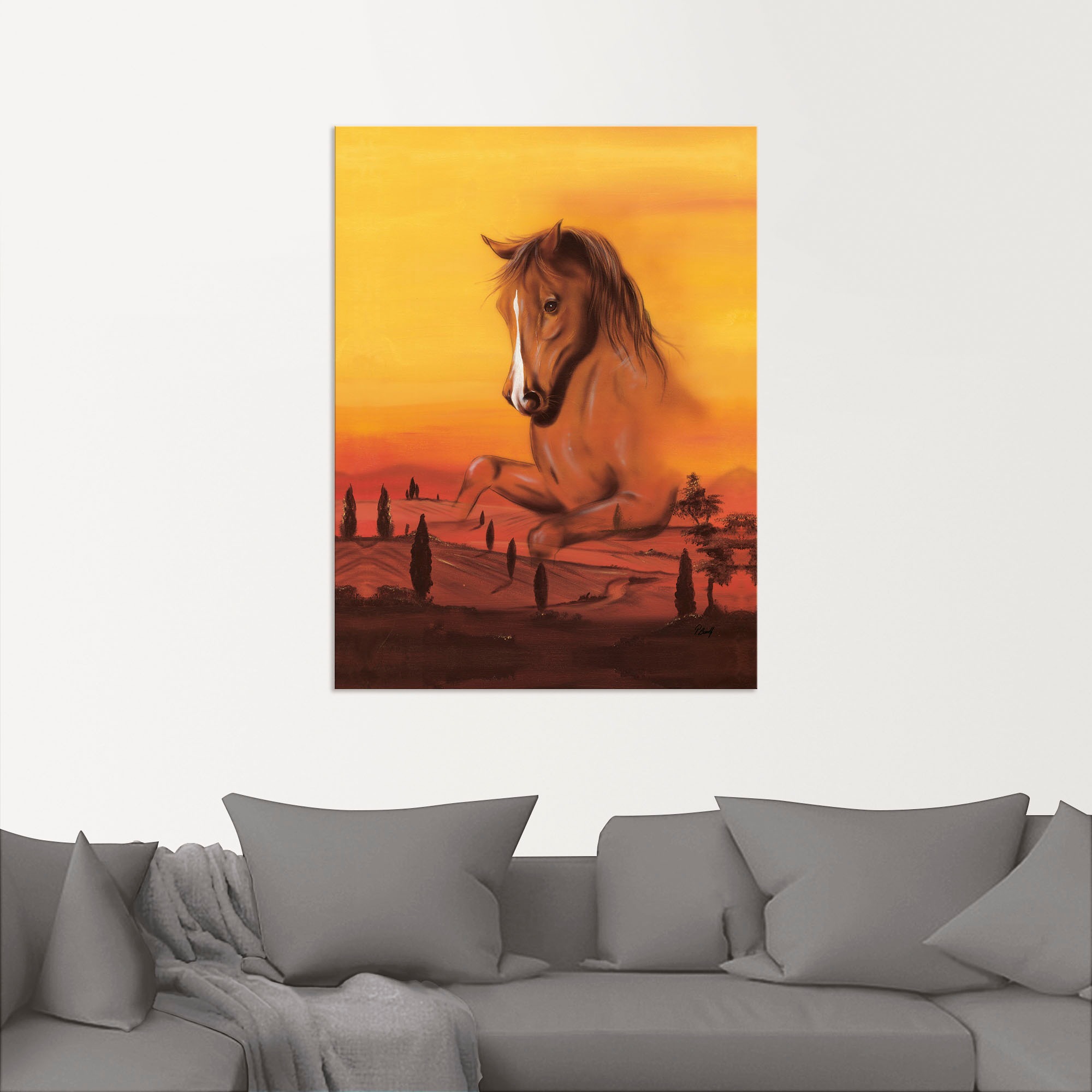 Artland Wandbild »Wildpferd Leinwandbild, Wandaufkleber bei (1 Poster Alubild, als in versch. Pferdebilder, OTTO St.), oder II«, Größen
