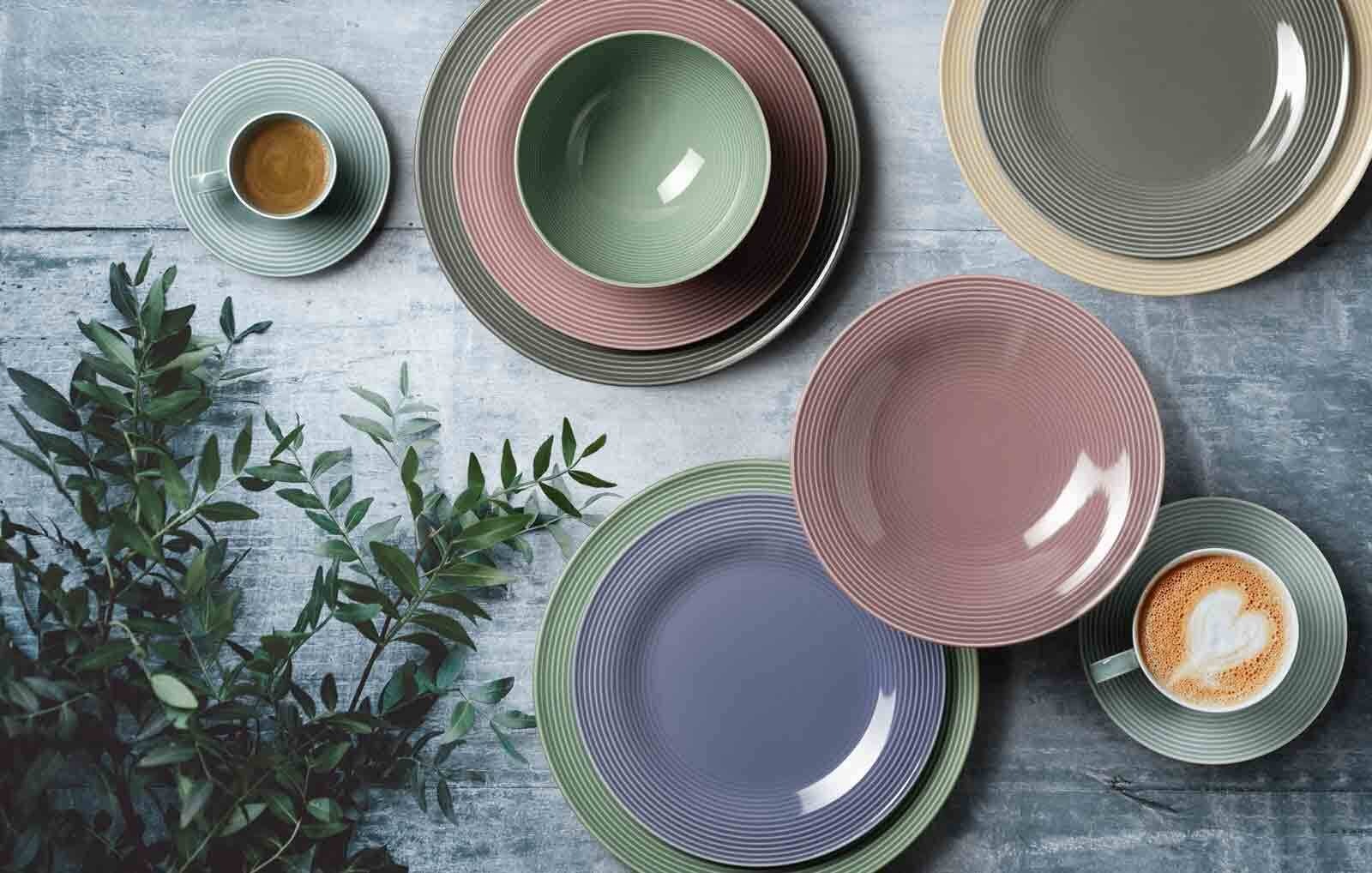 Seltmann Weiden Geschirr-Set »Kaffeeservice Beat Color Glaze 18er Set bunt«