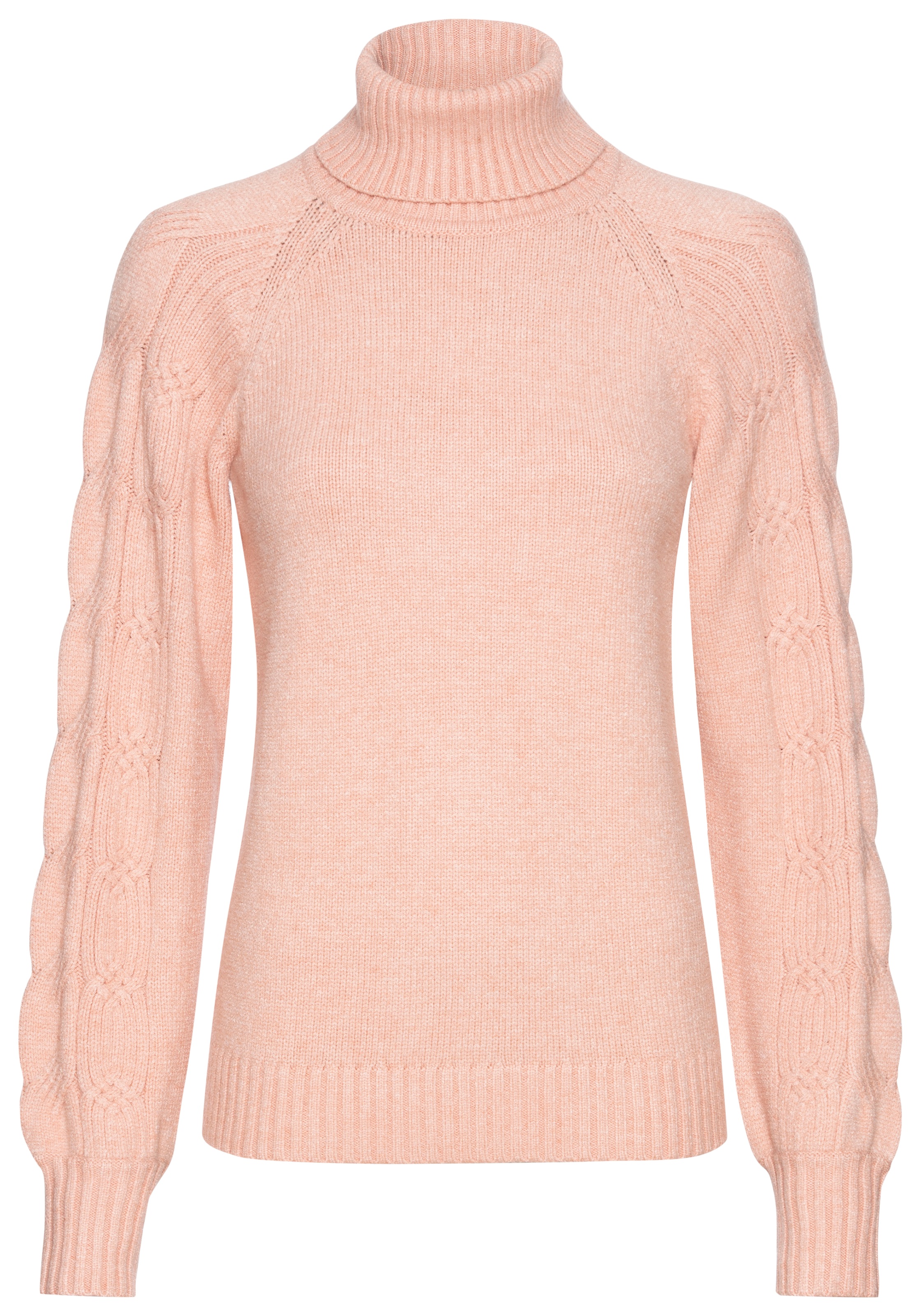 Laura Scott Ajourpullover, mit Rollkragen