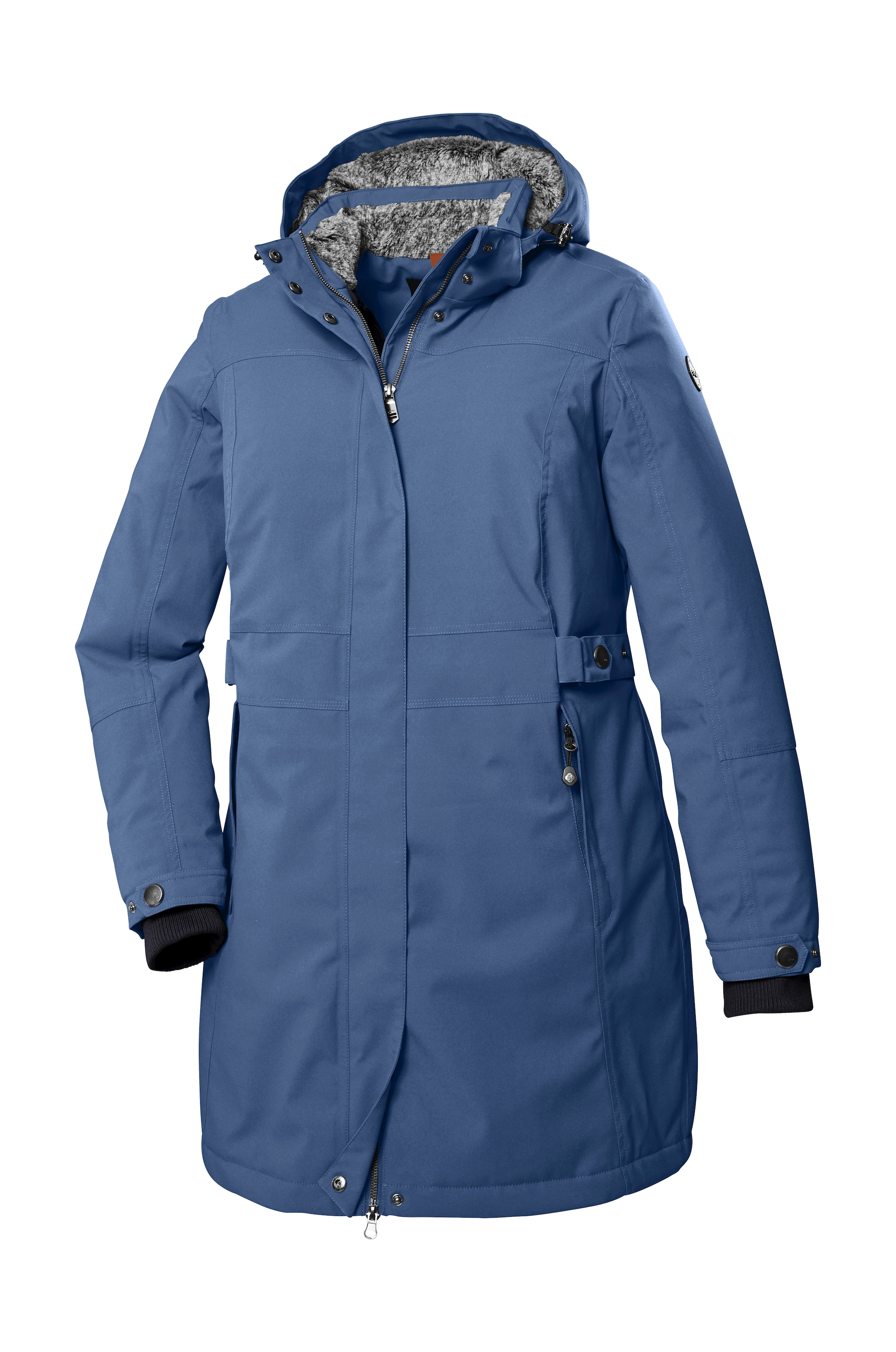 STOY Parka »STW 11 WMN PRK«, Wasserdichter, atmungsaktiver Damenparka mit abnehmbarer Kapuze