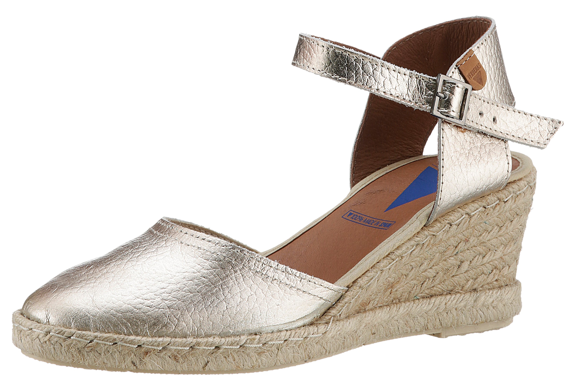 Sandalette »MALENA NUCLEO METAL«, Sommerschuh, Sandale, Keilabsatz, in Metallic-Optik