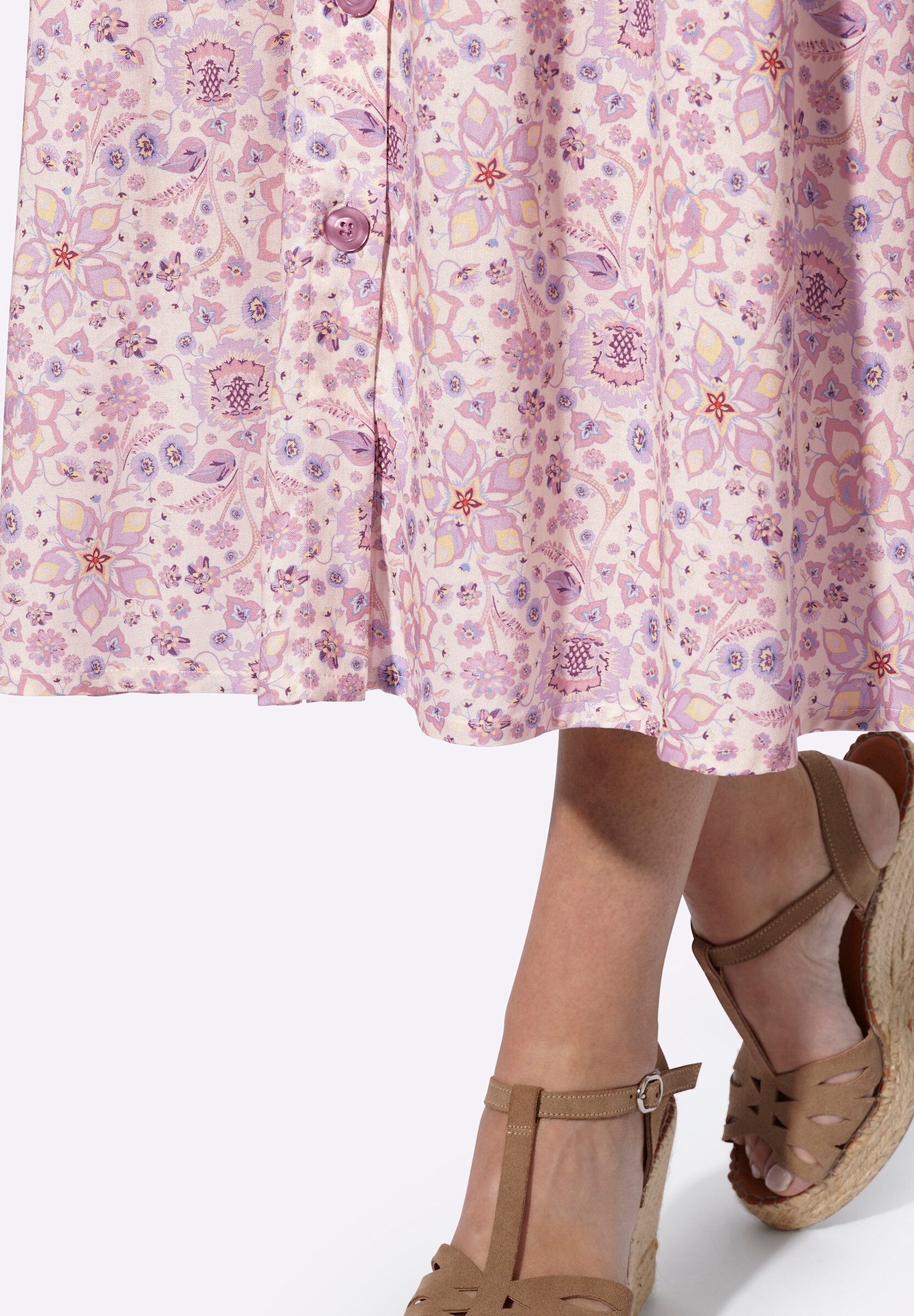 heine Schlupfrock »Druck-Rock Sommerrock mit Millefleurs-Dessin«